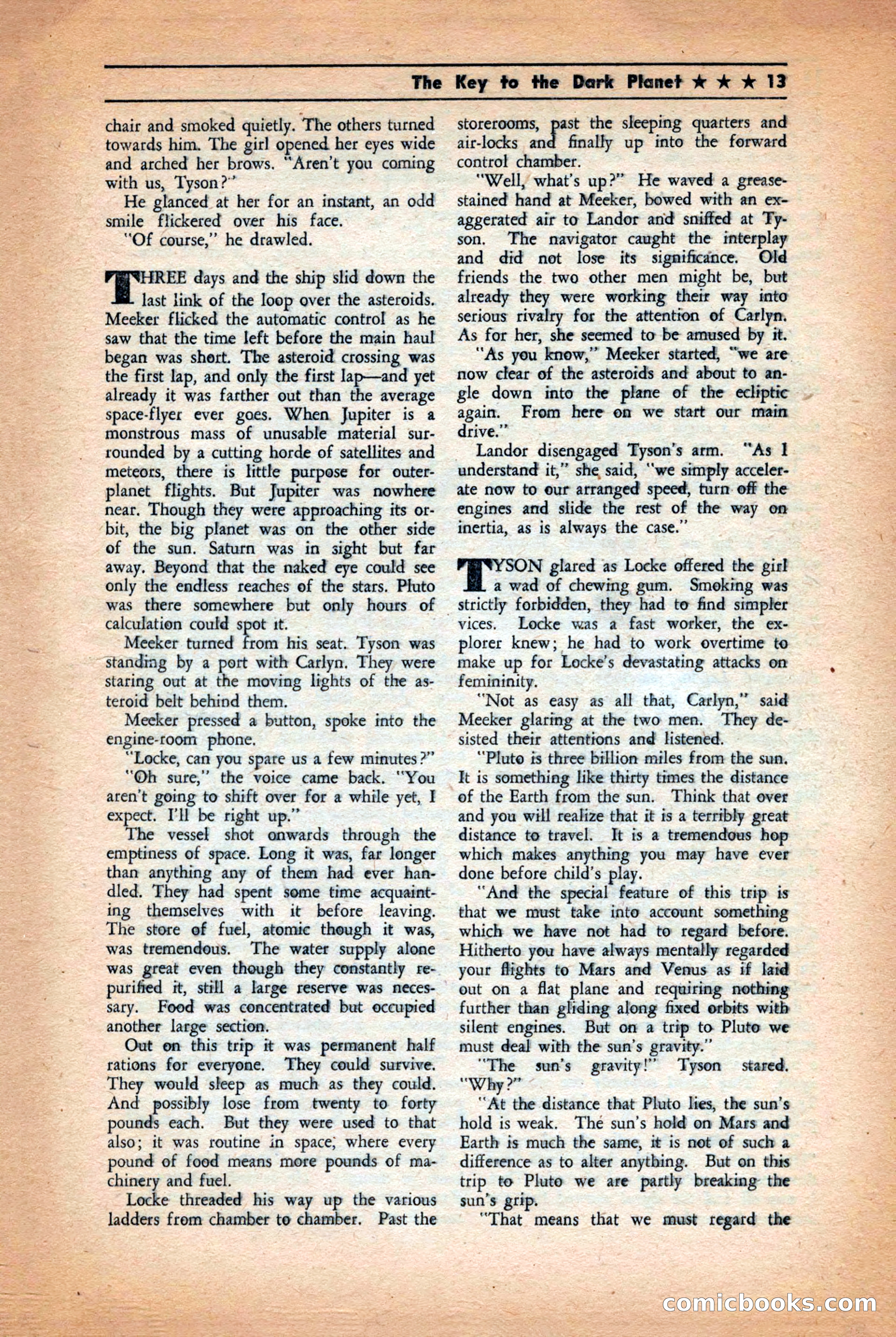 Future: Fantasy and Science Fiction, December 1942 — page 13 of 116