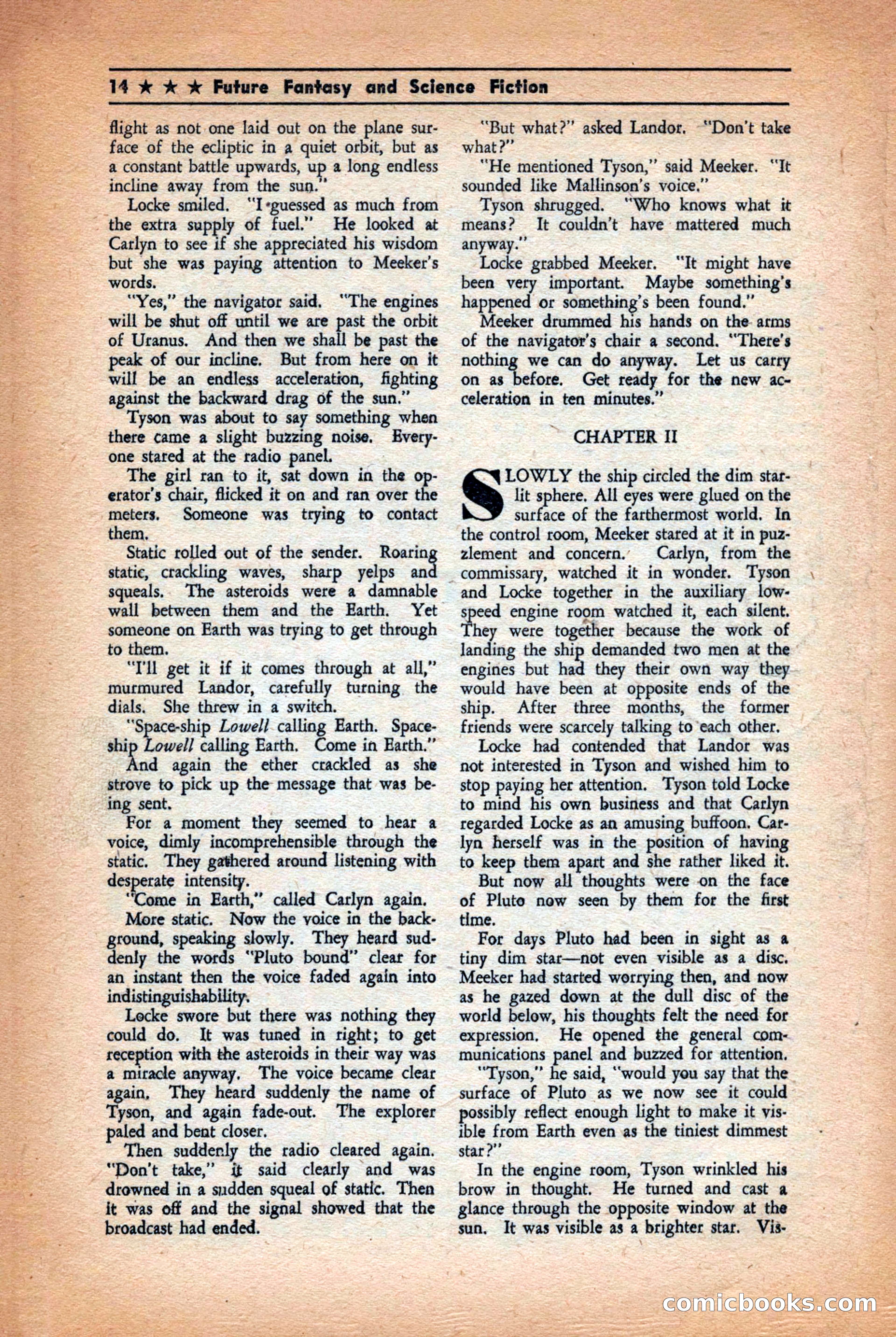 Future: Fantasy and Science Fiction, December 1942 — page 14 of 116