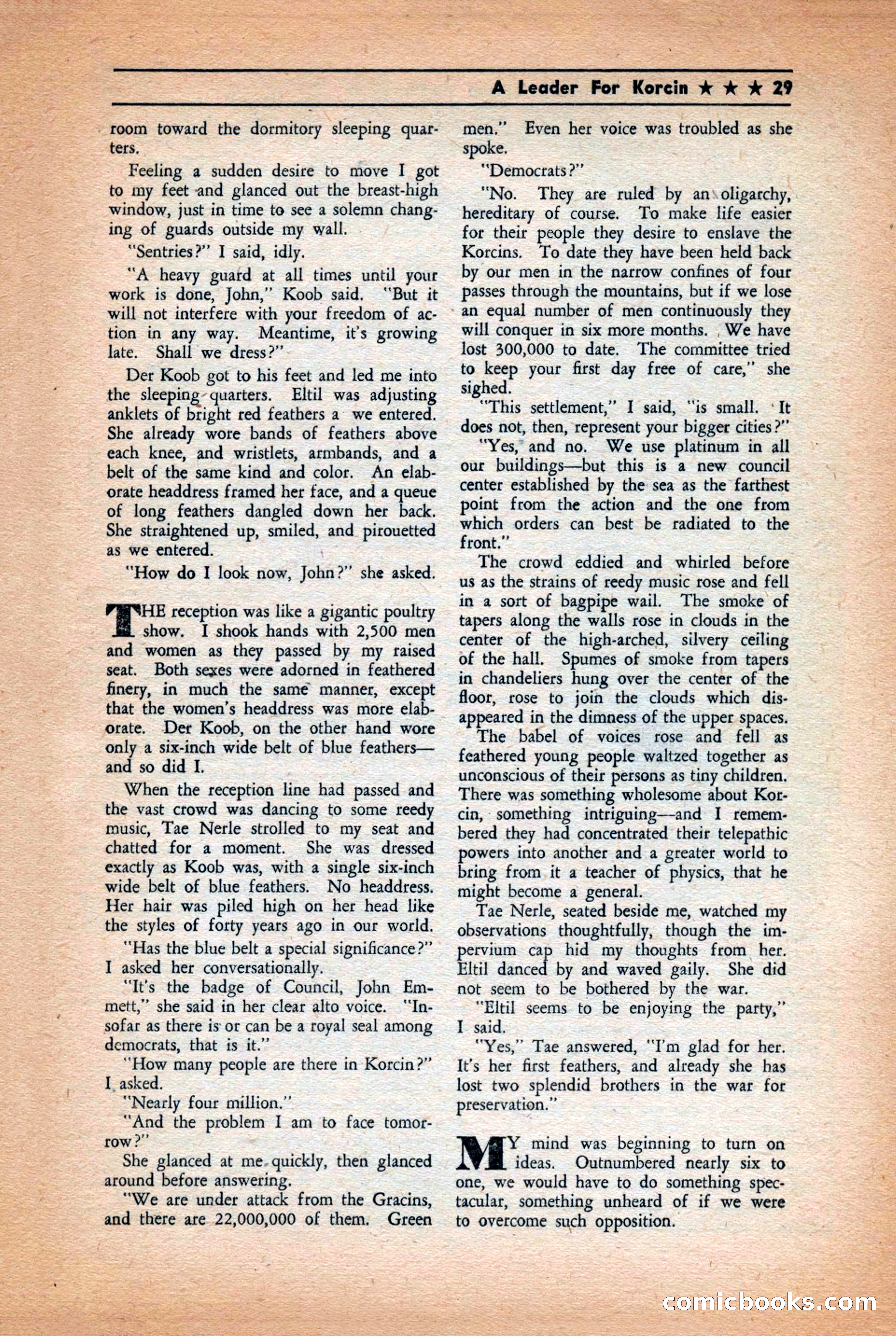 Future: Fantasy and Science Fiction, December 1942 — page 29 of 116