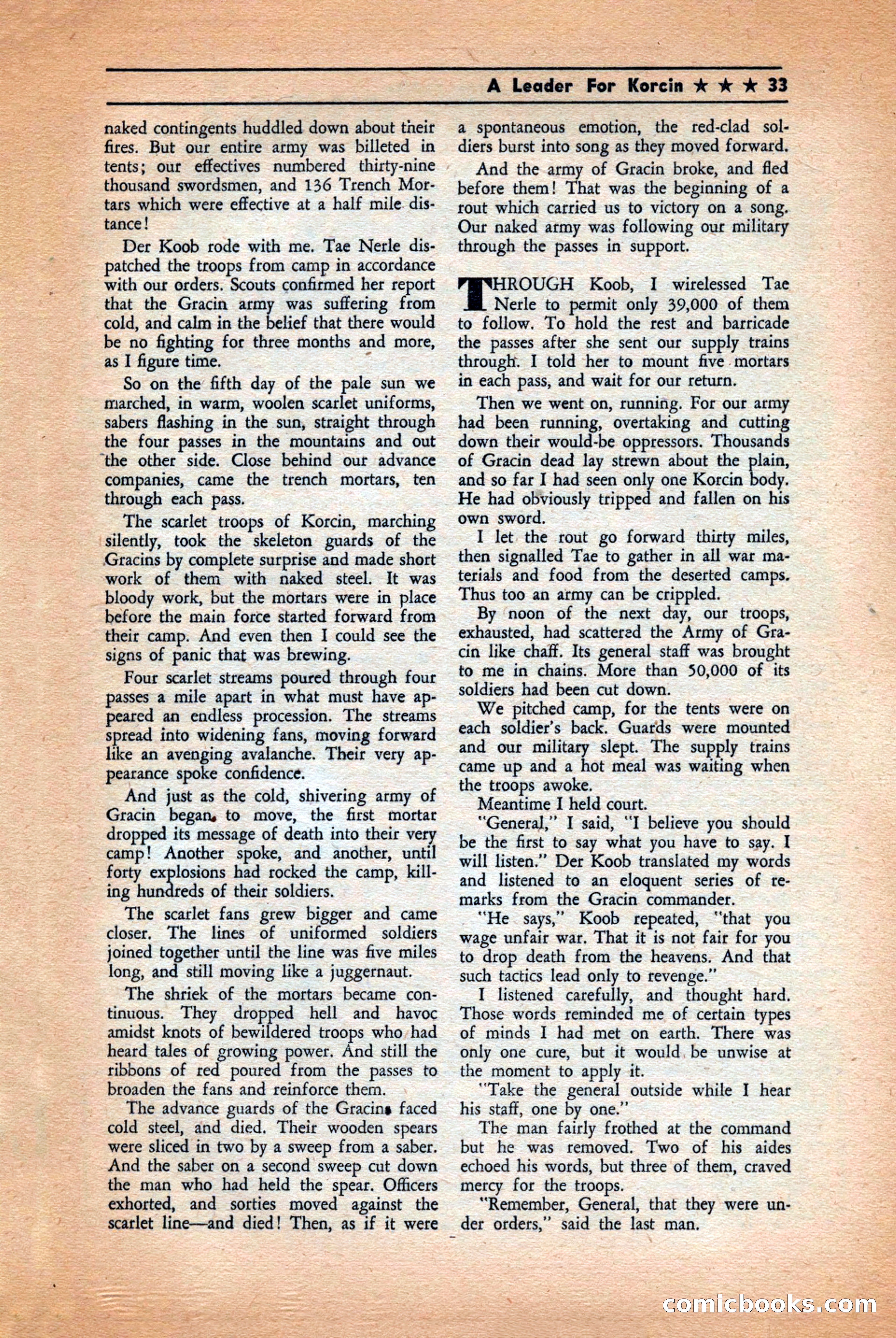 Future: Fantasy and Science Fiction, December 1942 — page 33 of 116