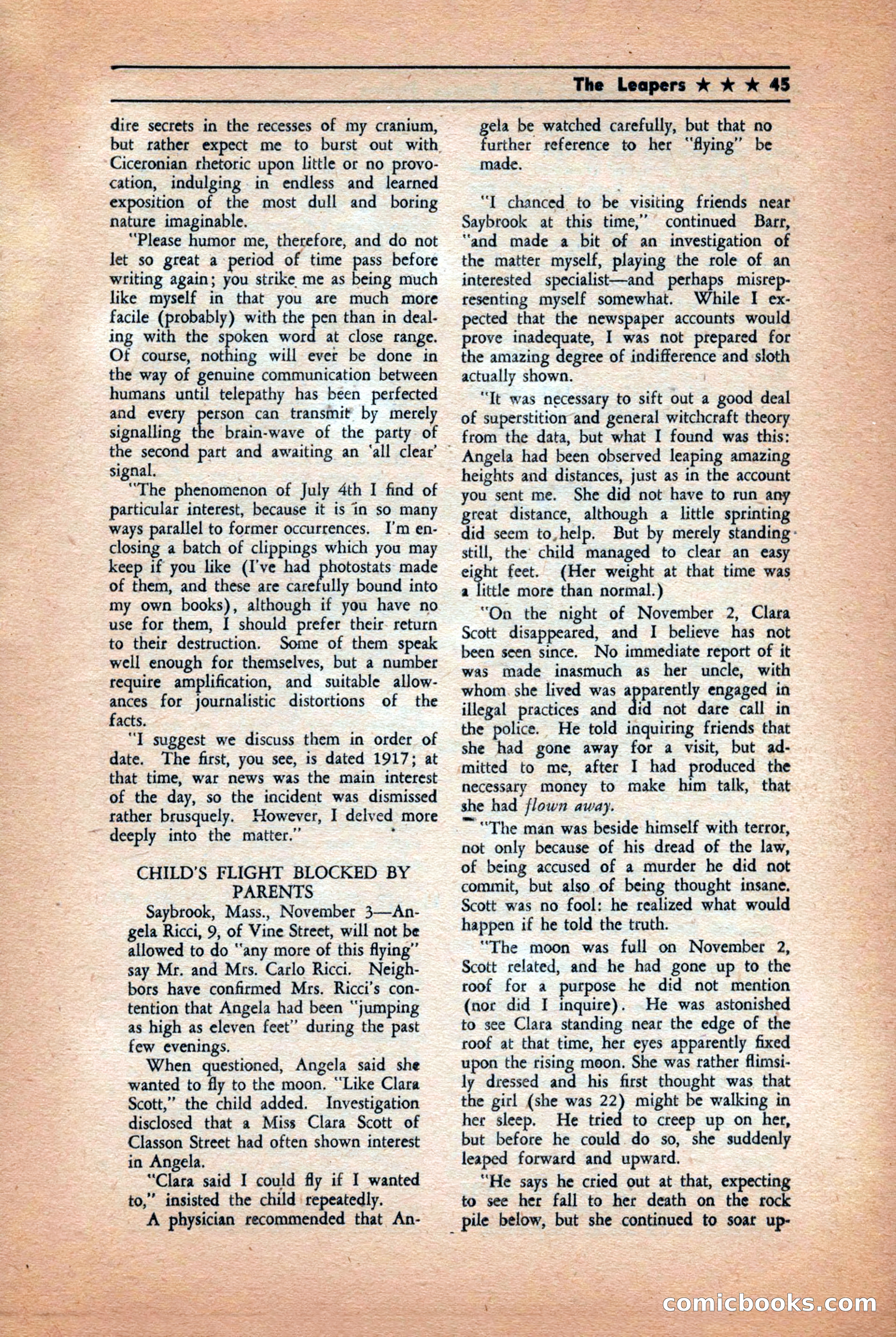 Future: Fantasy and Science Fiction, December 1942 — page 45 of 116