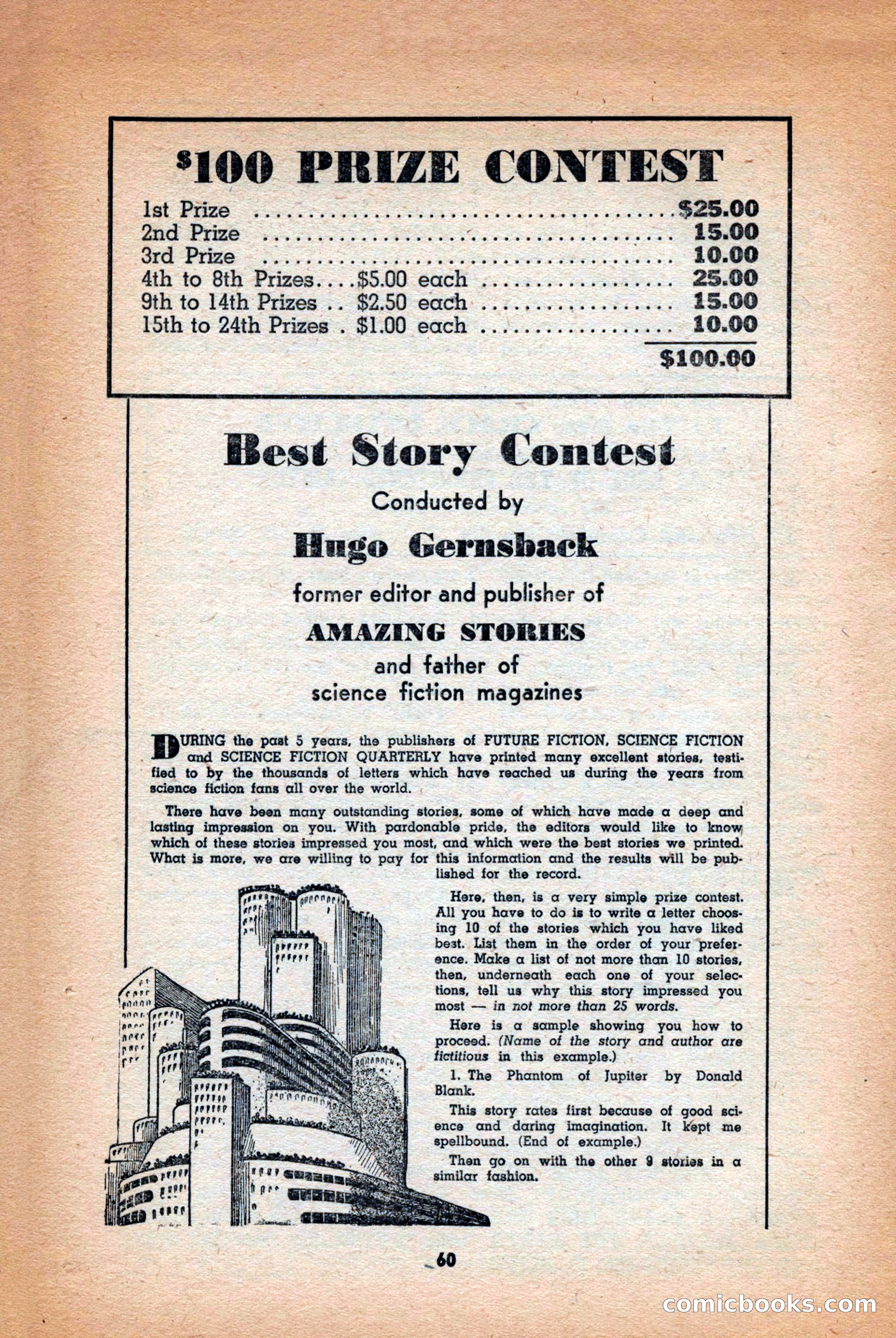Future: Fantasy and Science Fiction, December 1942 — page 60 of 116