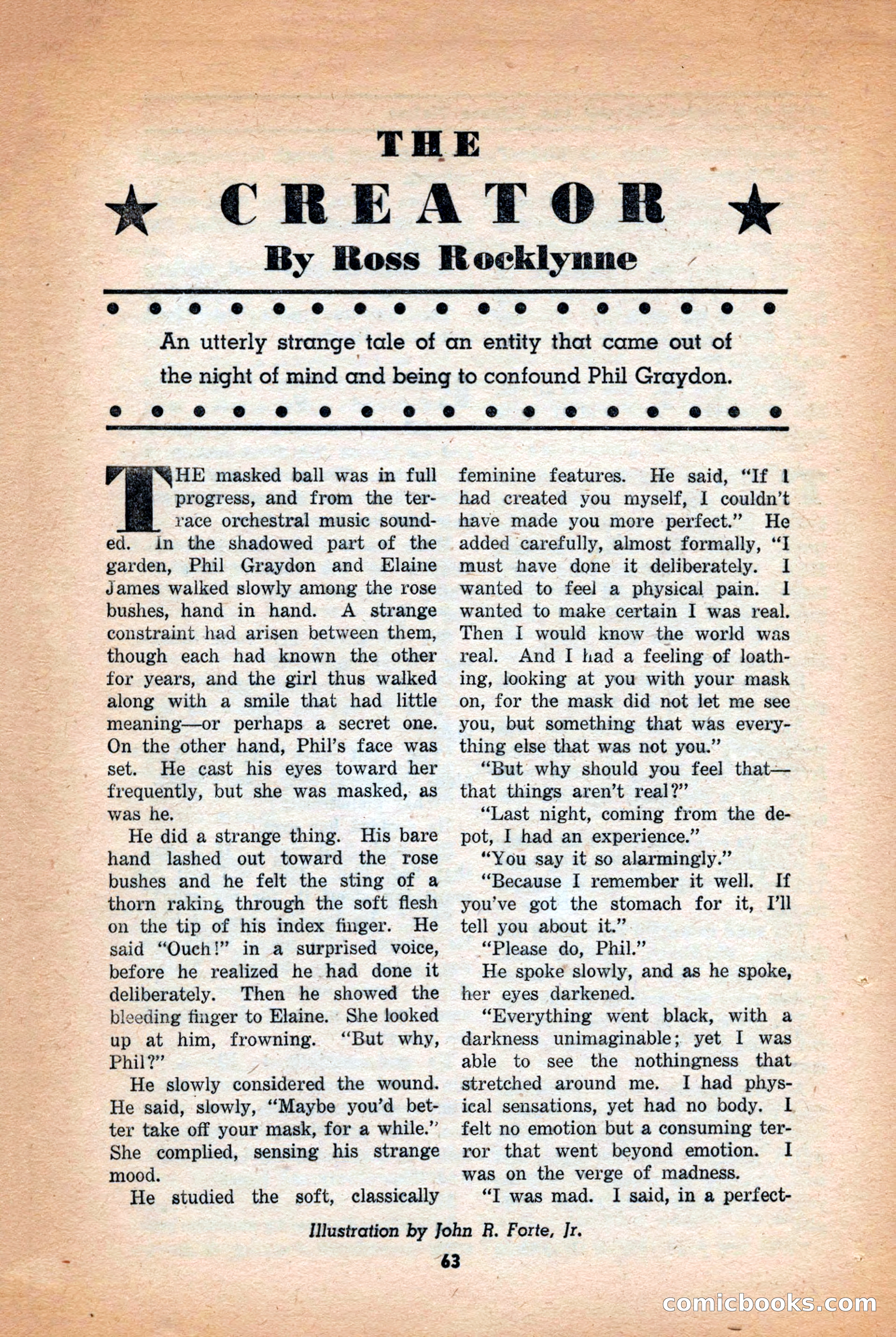 Future: Fantasy and Science Fiction, December 1942 — page 63 of 116
