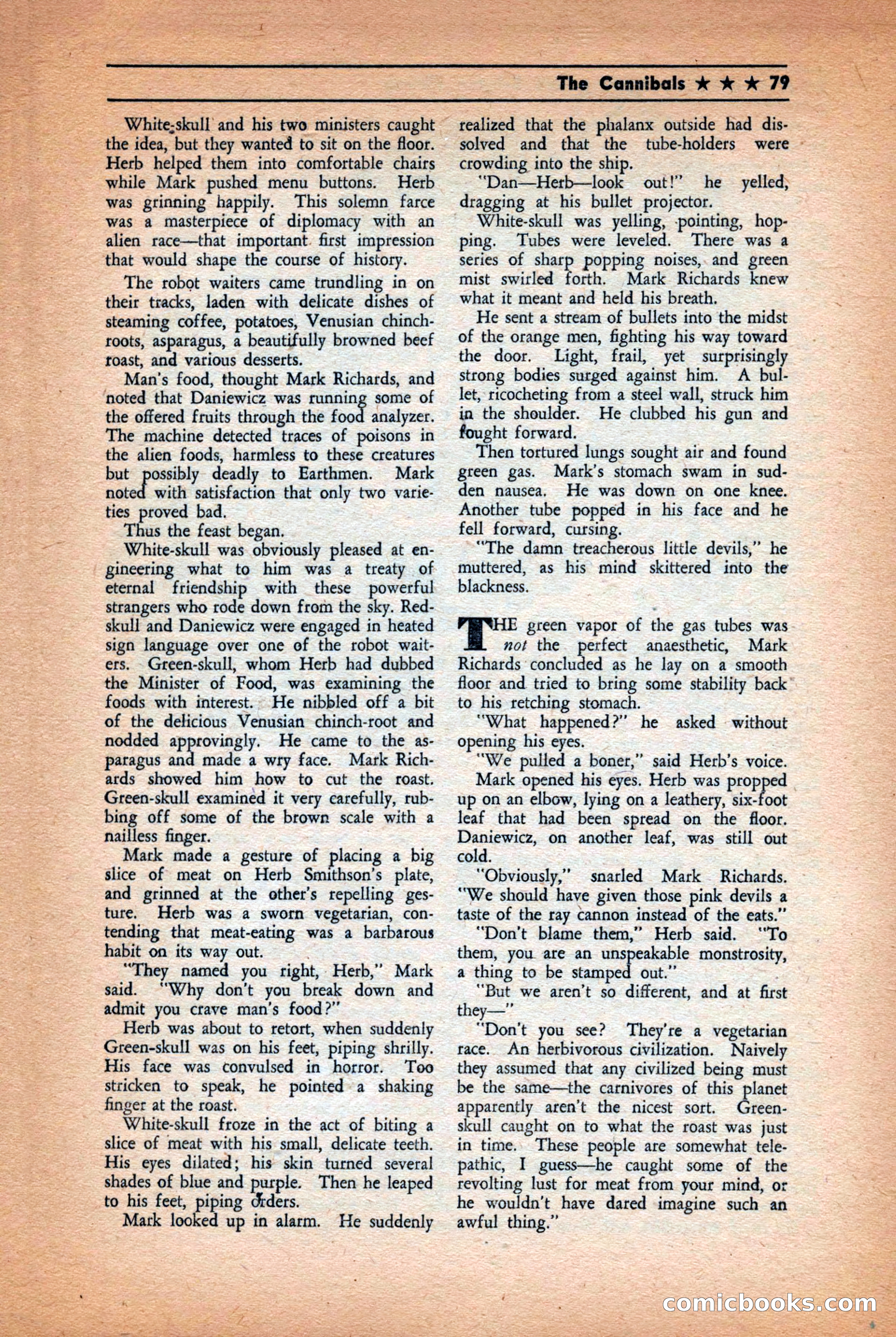Future: Fantasy and Science Fiction, December 1942 — page 79 of 116