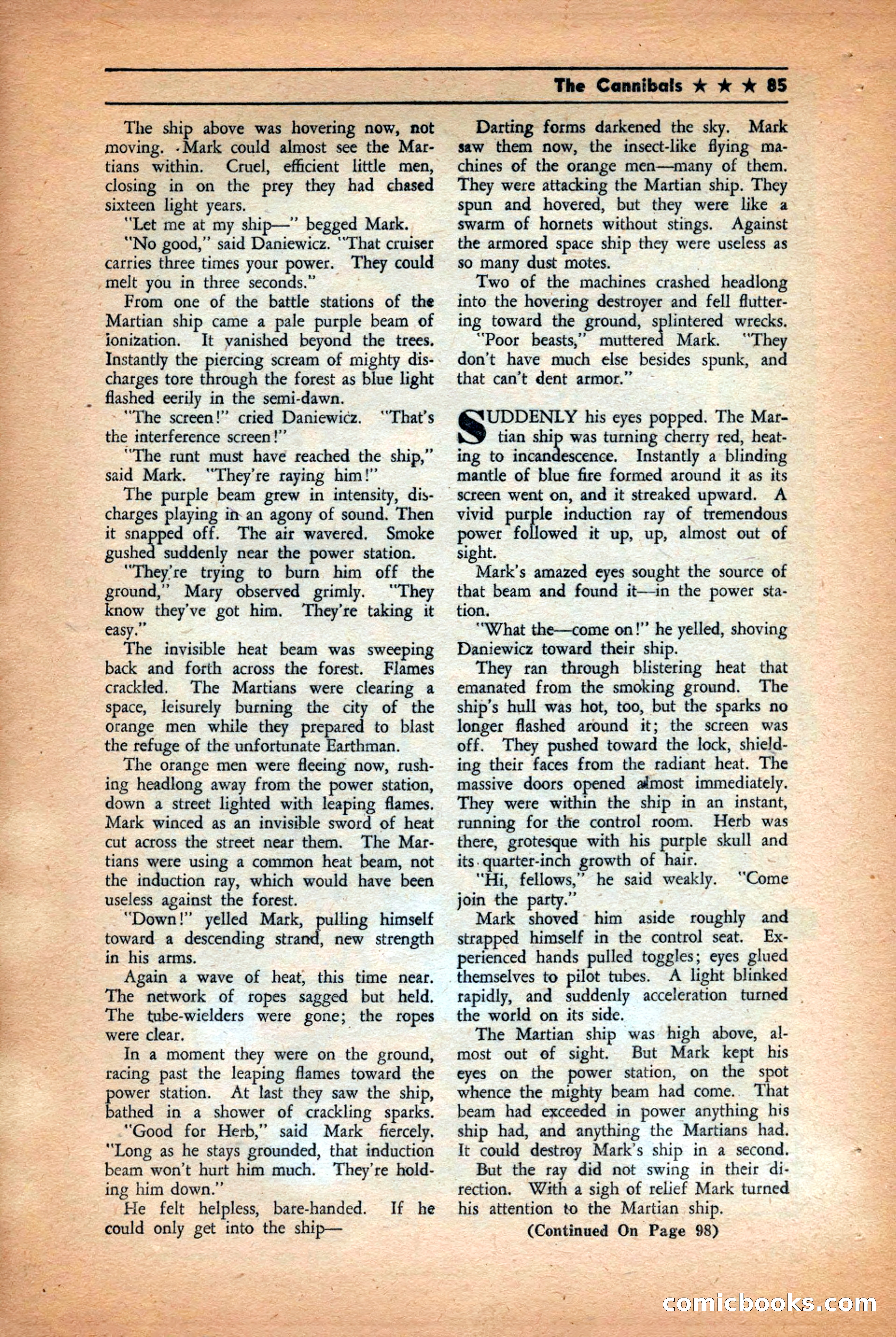 Future: Fantasy and Science Fiction, December 1942 — page 85 of 116