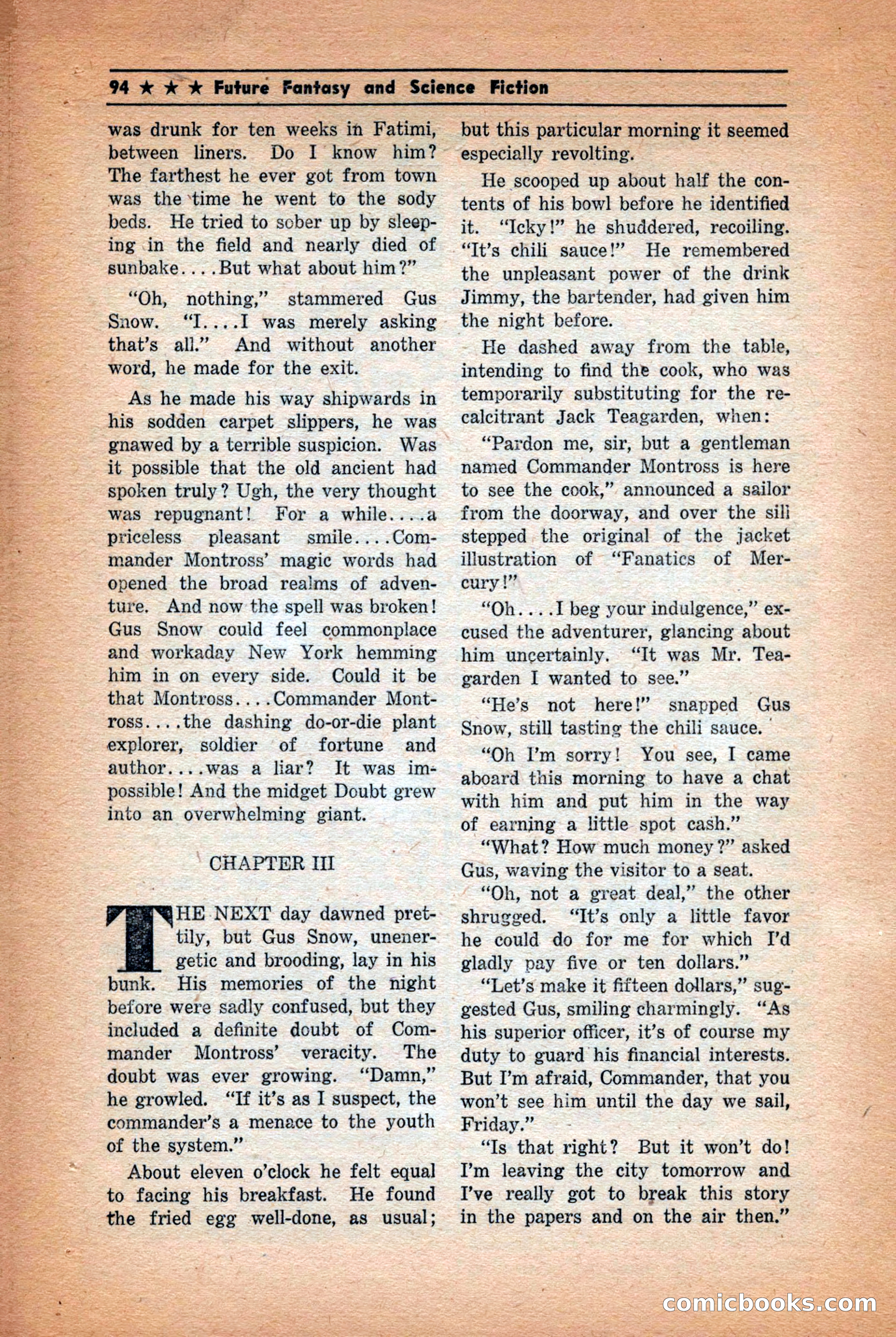 Future: Fantasy and Science Fiction, December 1942 — page 94 of 116