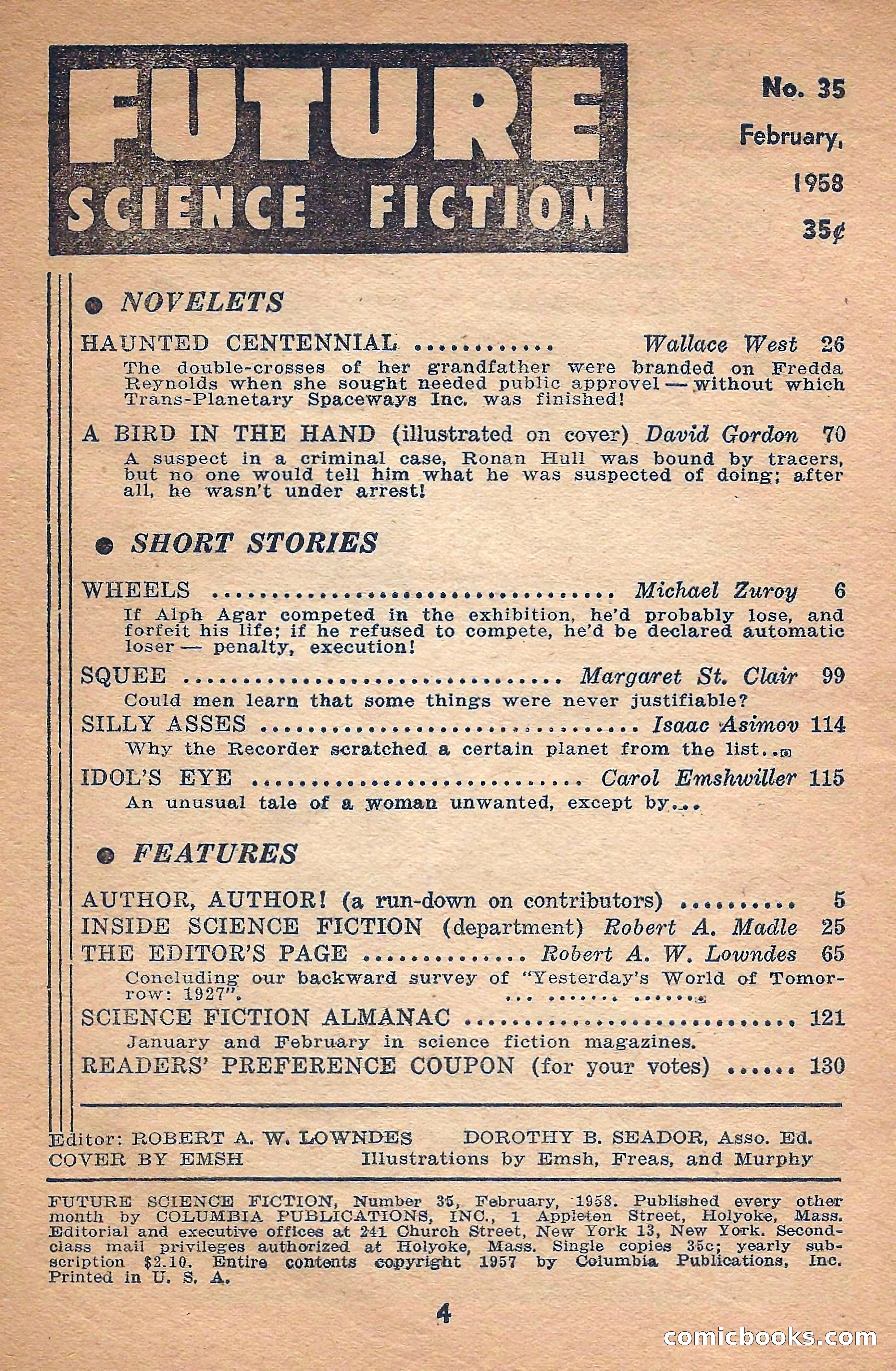 Future Science Fiction, February 1958 — page 4 of 132