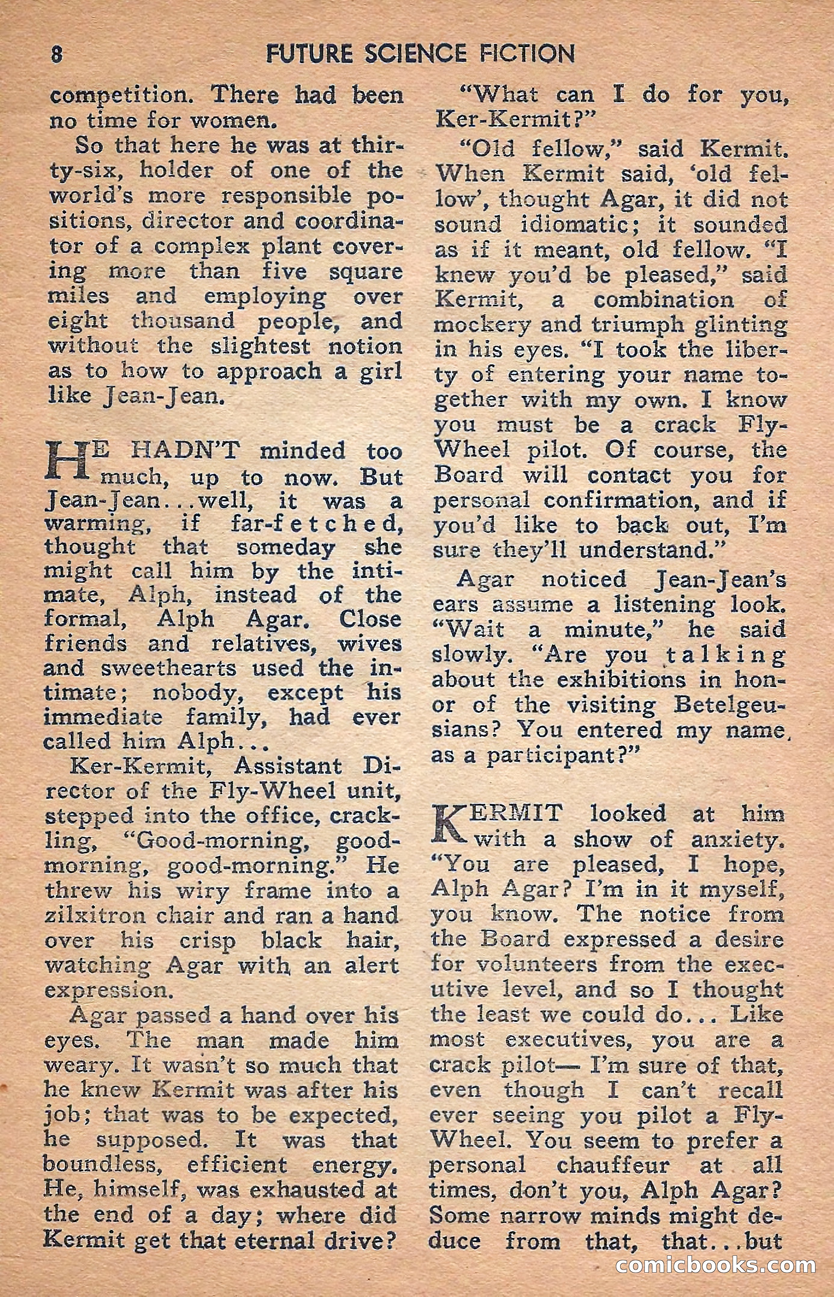 Future Science Fiction, February 1958 — page 8 of 132