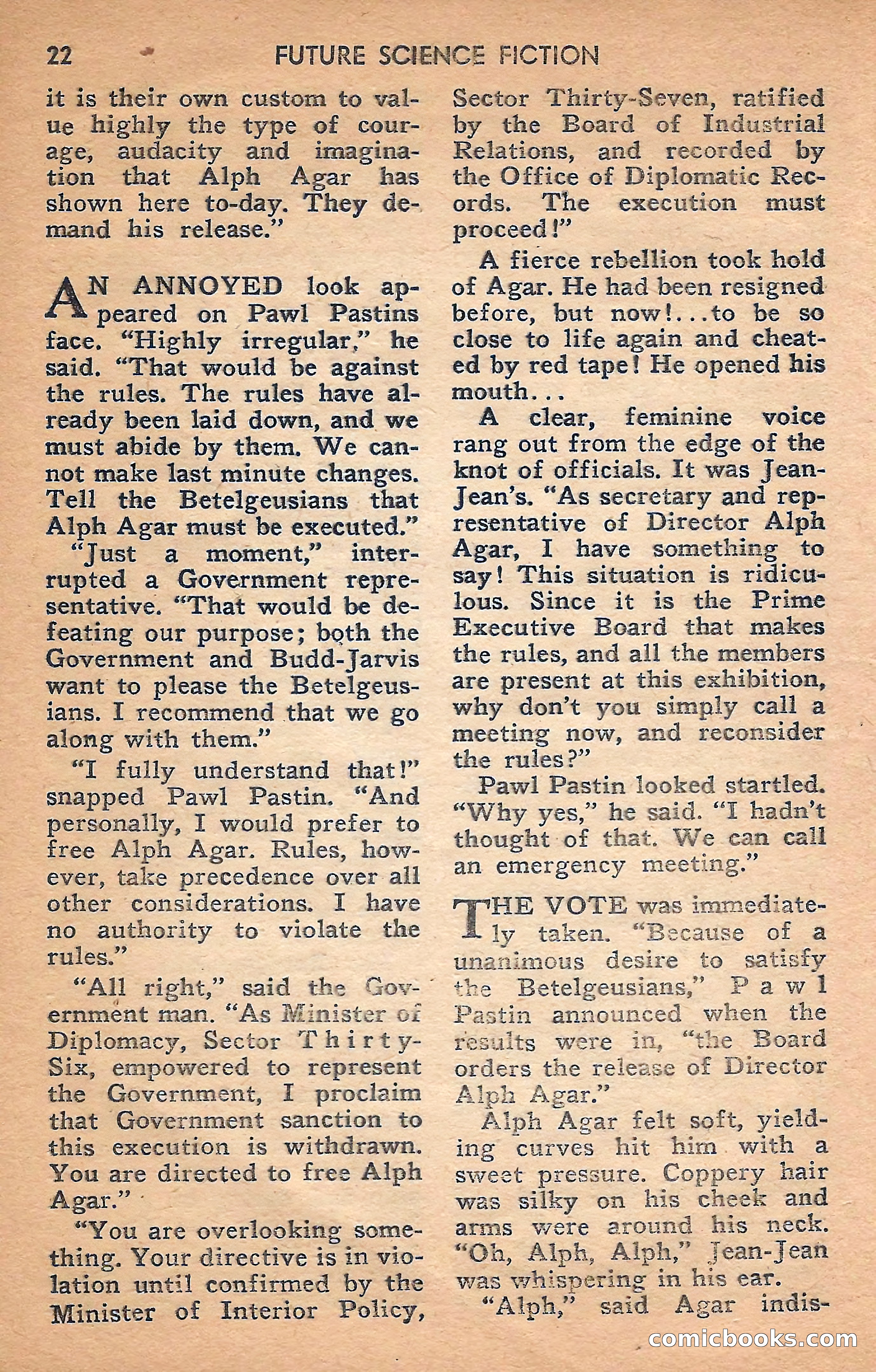 Future Science Fiction, February 1958 — page 22 of 132