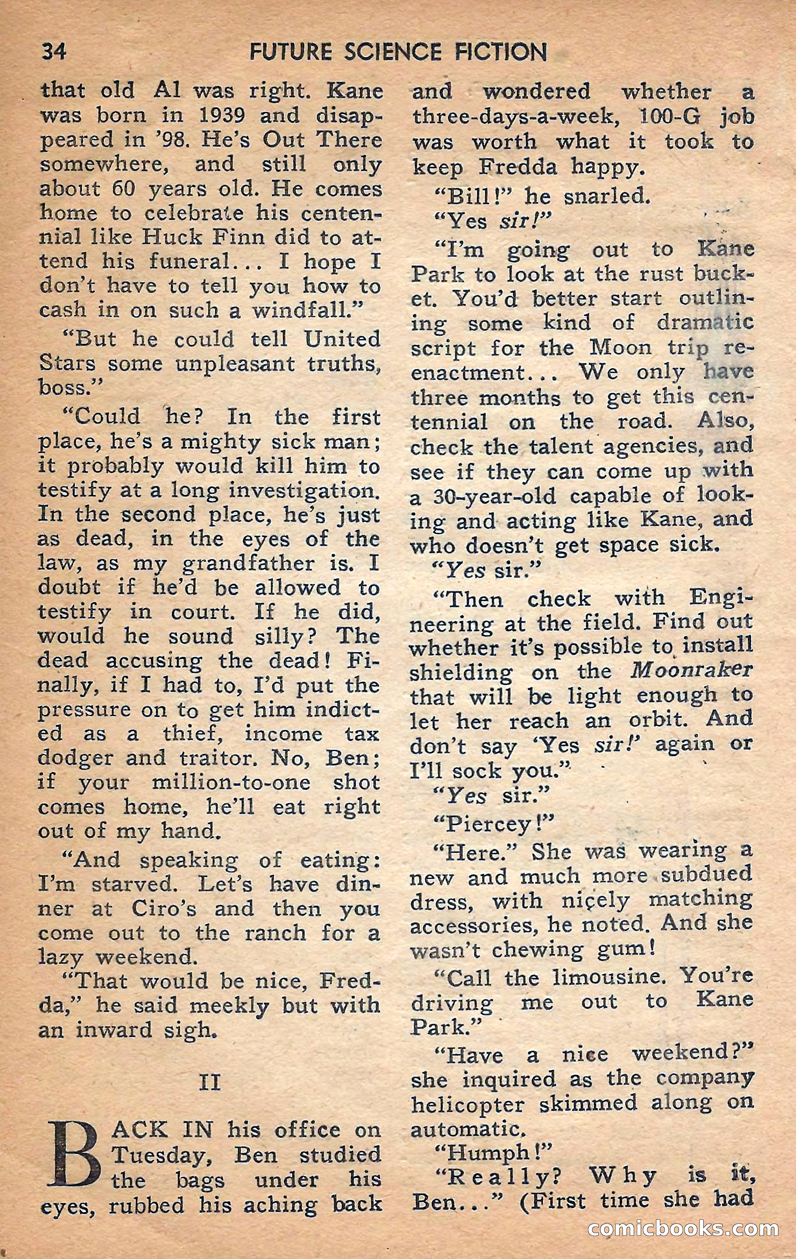 Future Science Fiction, February 1958 — page 34 of 132