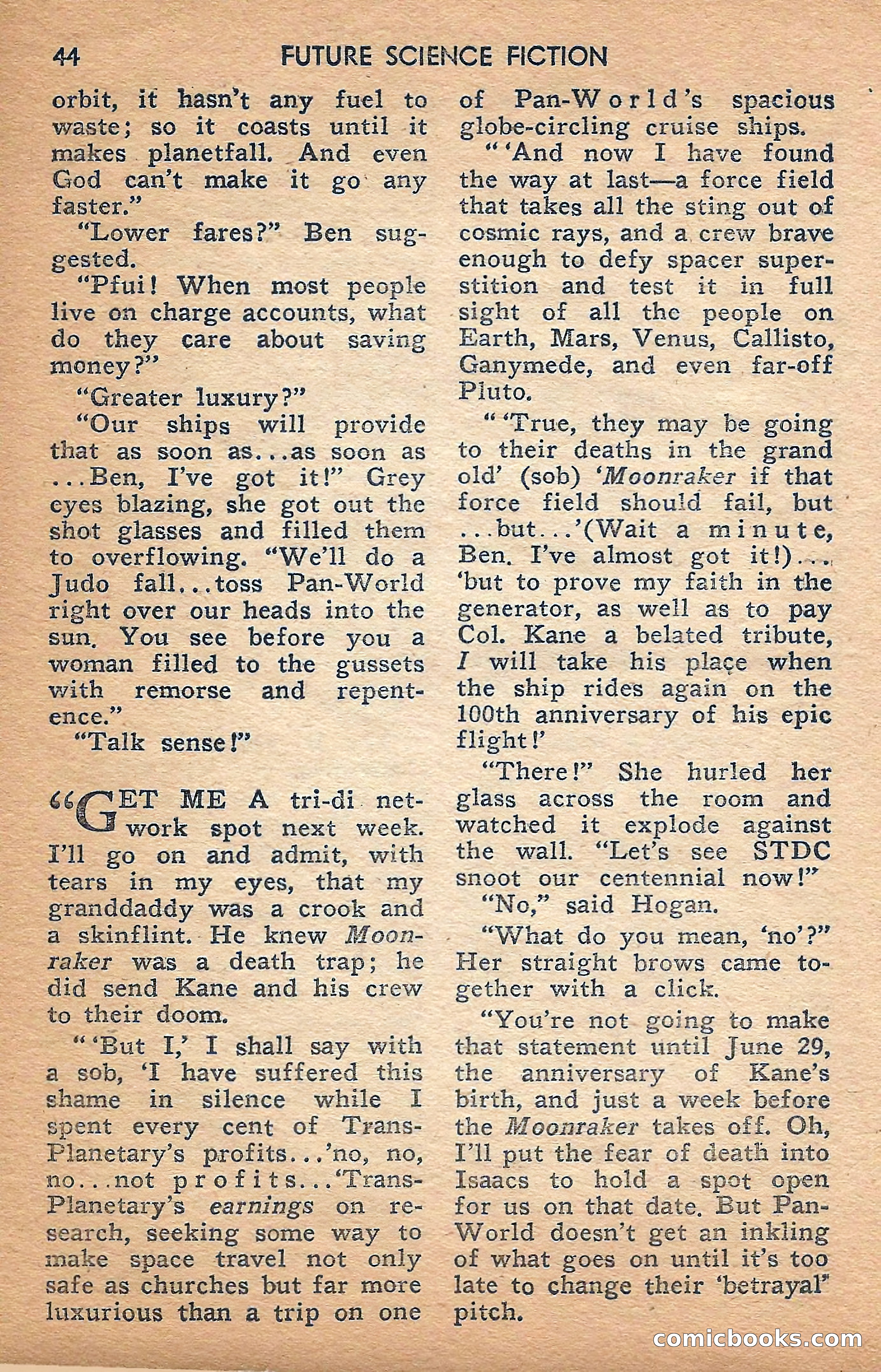 Future Science Fiction, February 1958 — page 44 of 132