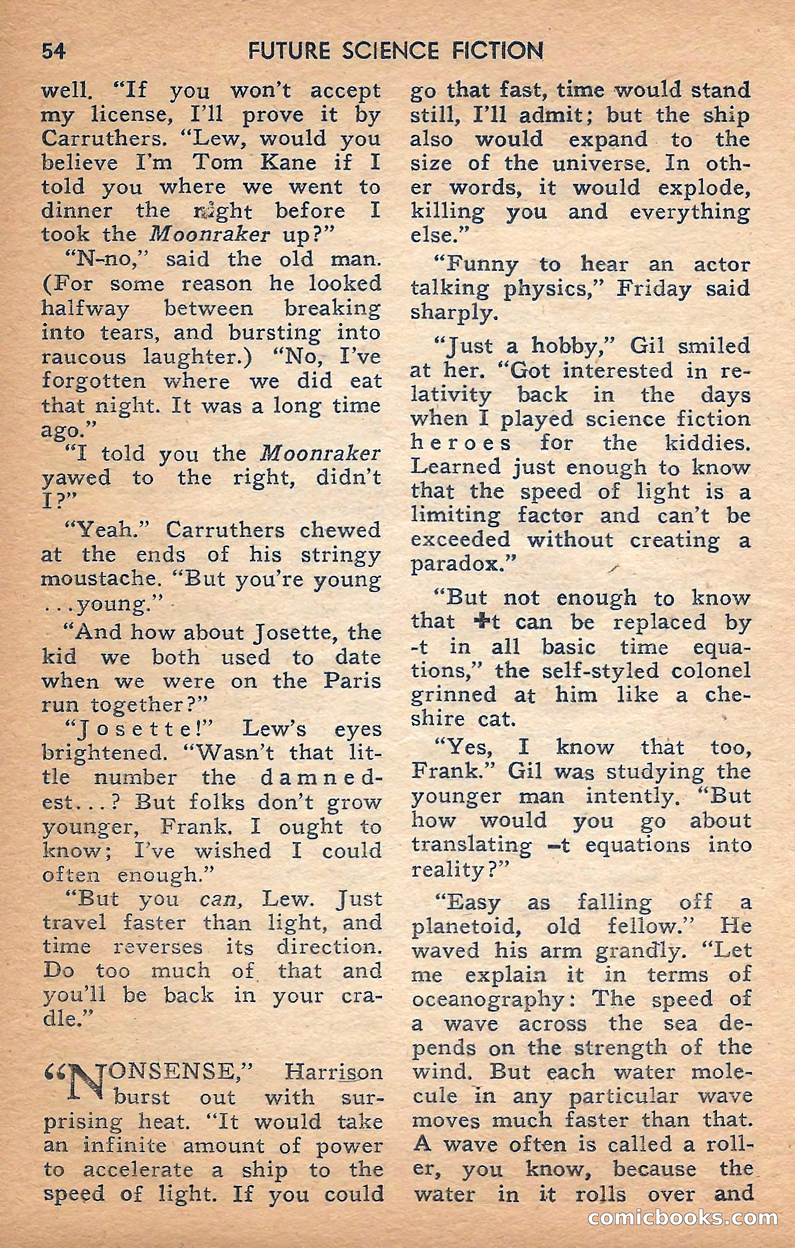 Future Science Fiction, February 1958 — page 54 of 132