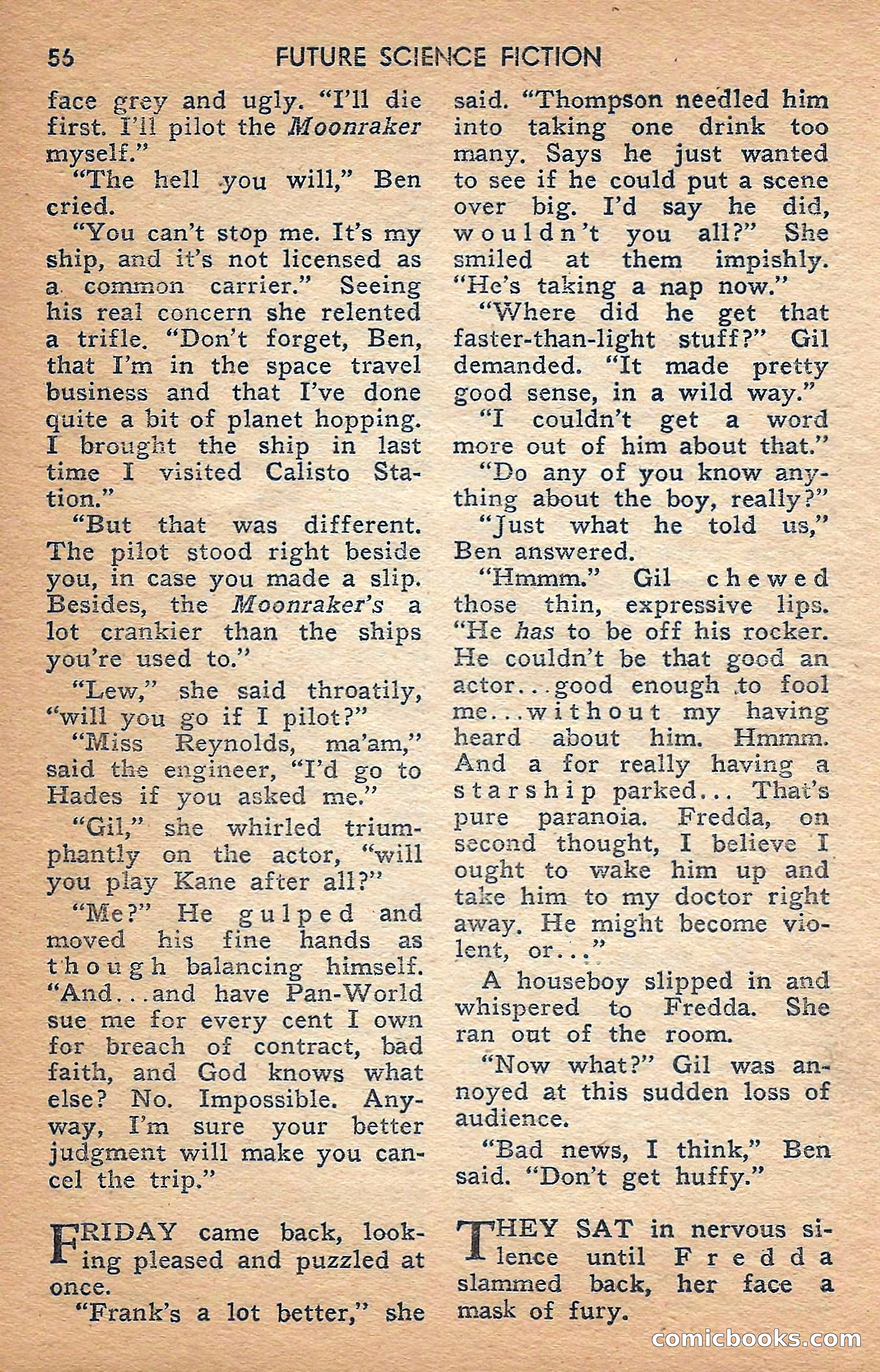Future Science Fiction, February 1958 — page 56 of 132
