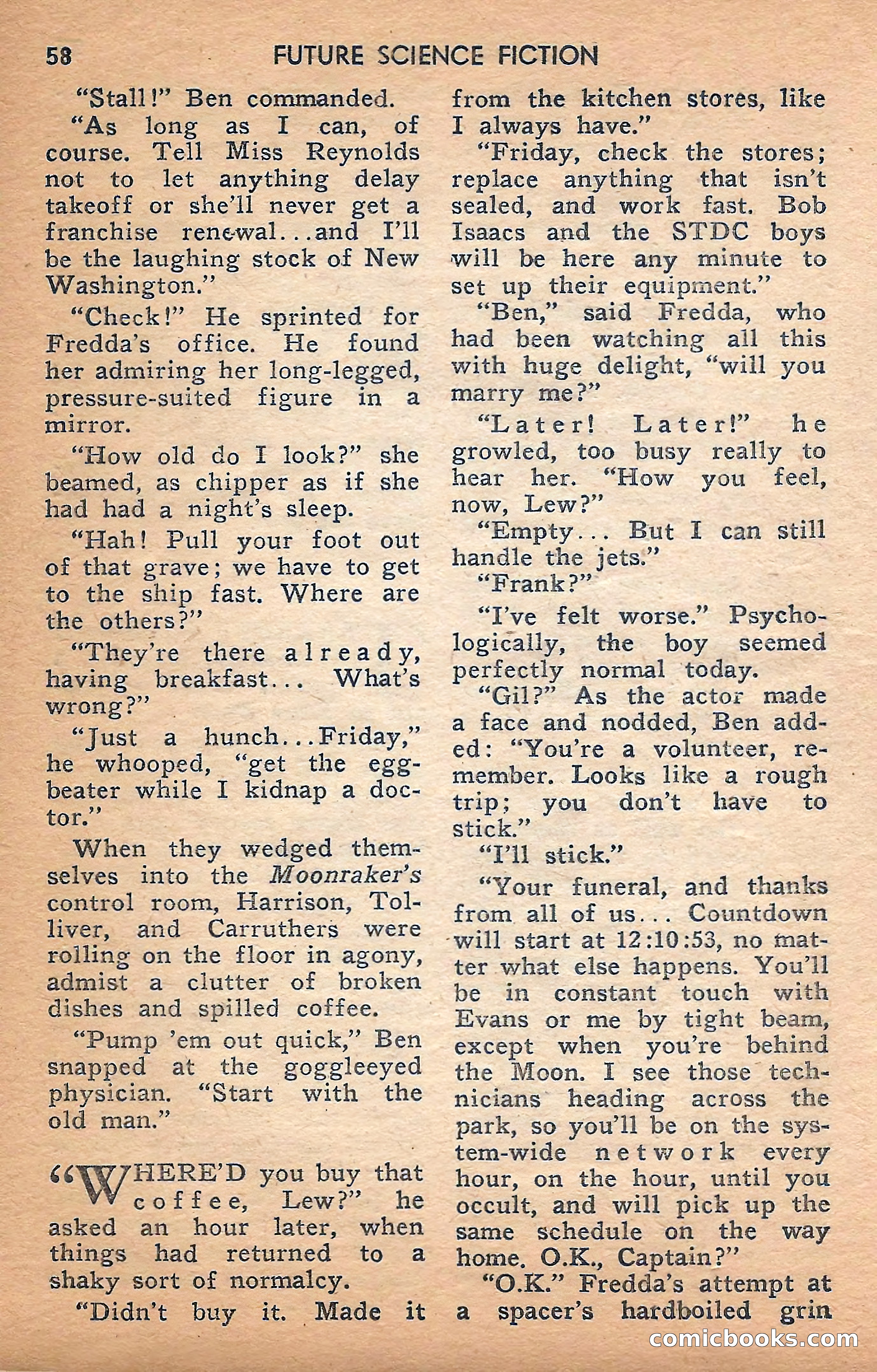 Future Science Fiction, February 1958 — page 58 of 132