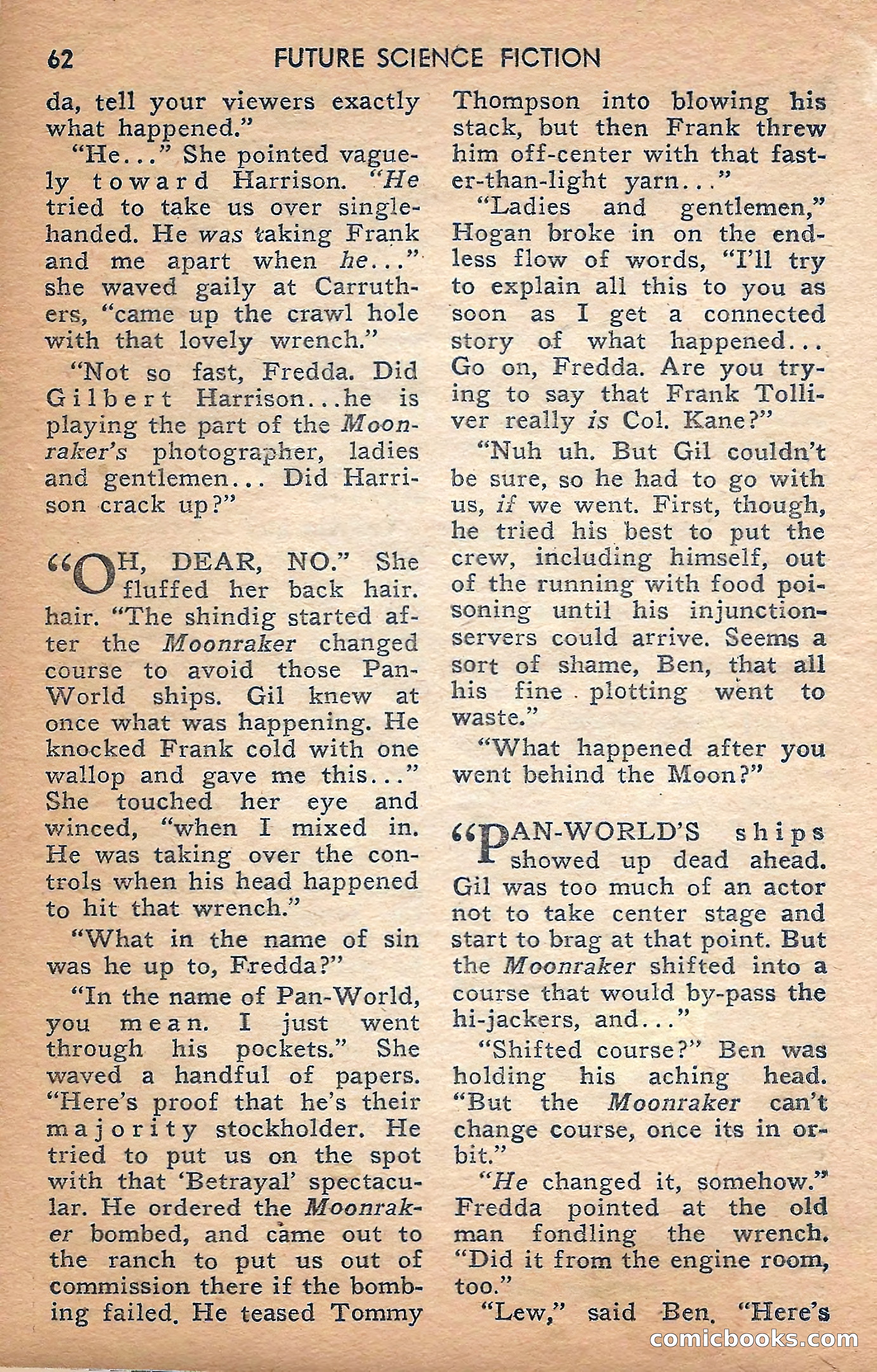 Future Science Fiction, February 1958 — page 62 of 132