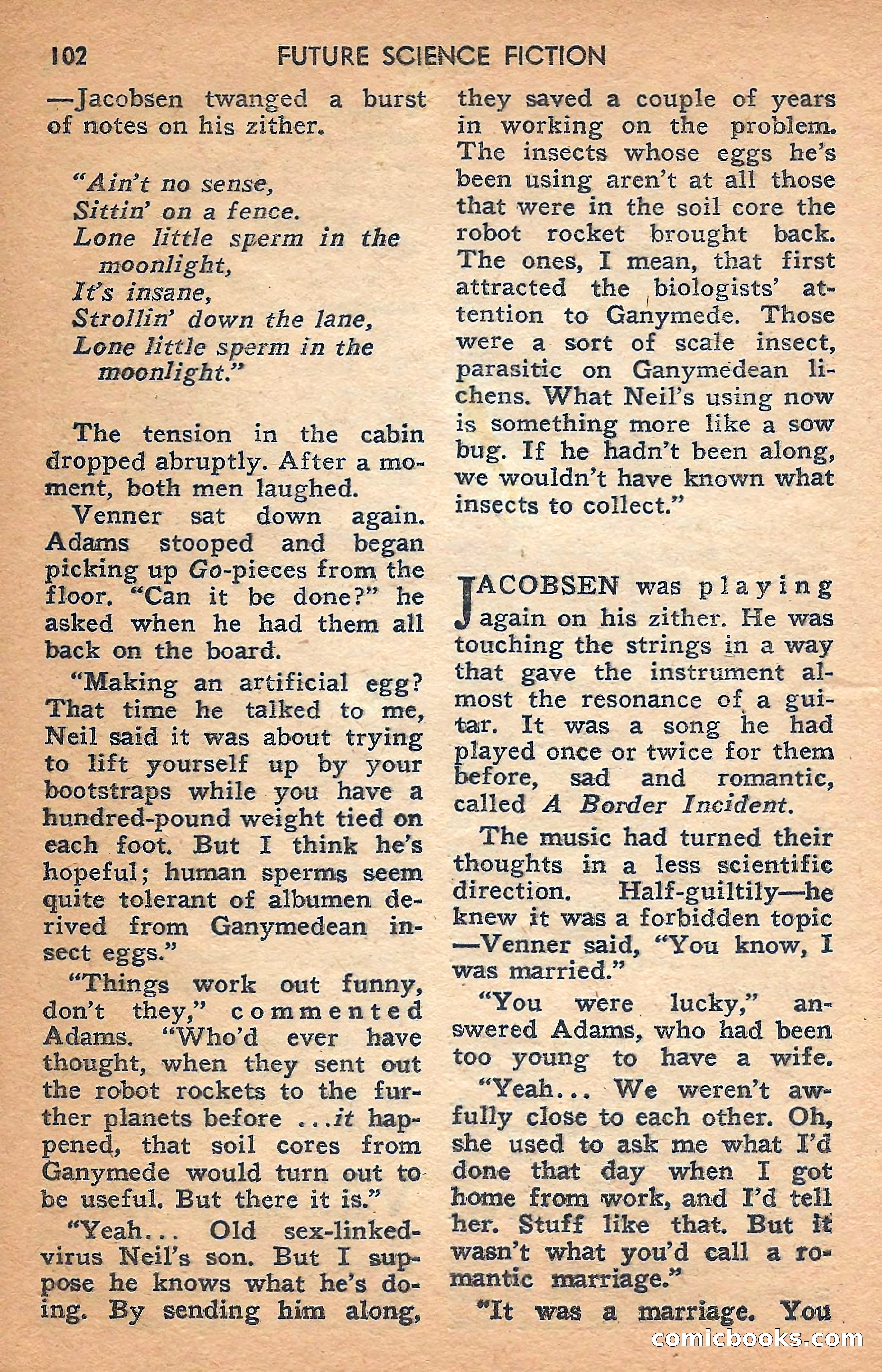Future Science Fiction, February 1958 — page 102 of 132