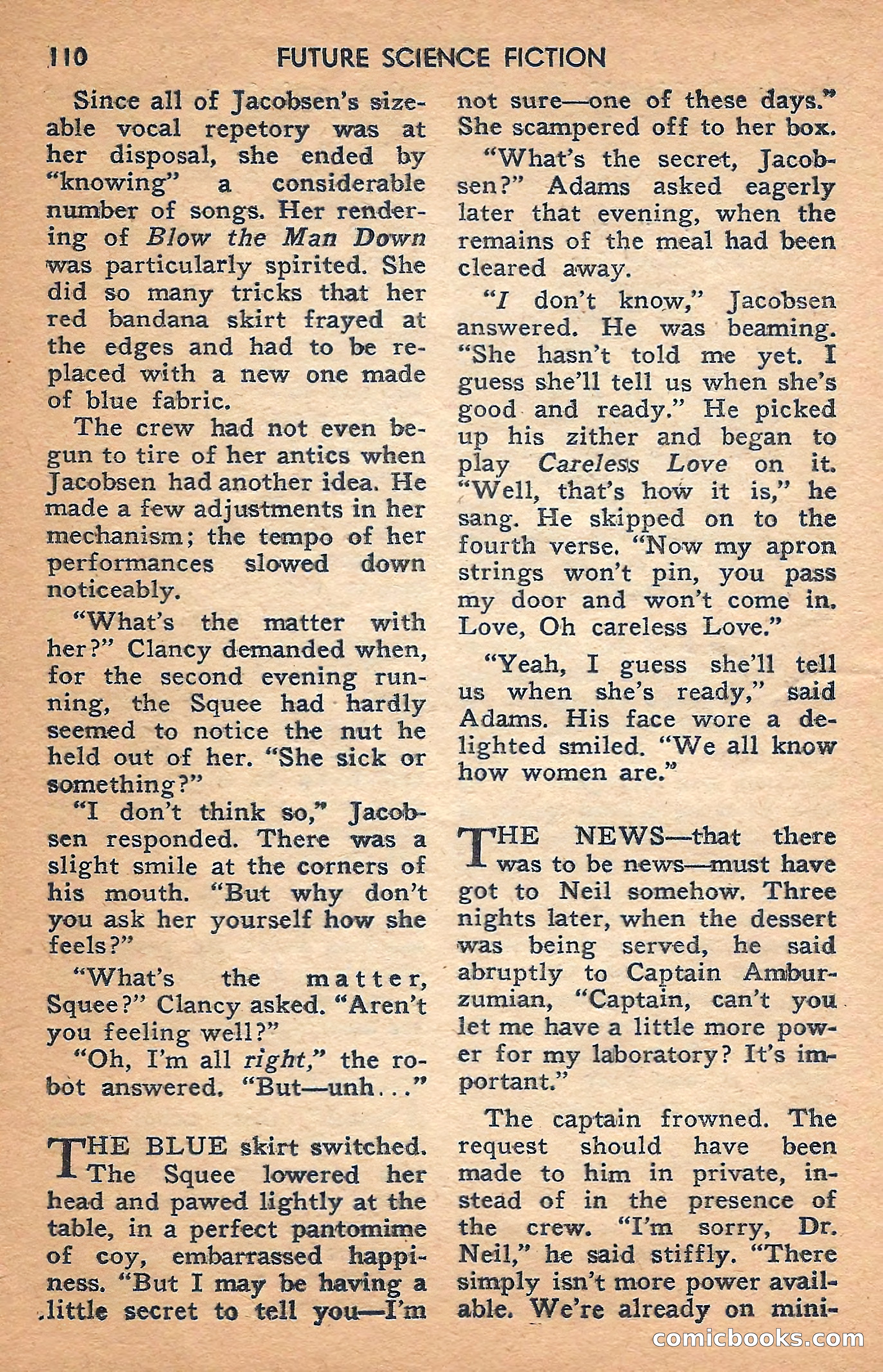Future Science Fiction, February 1958 — page 110 of 132