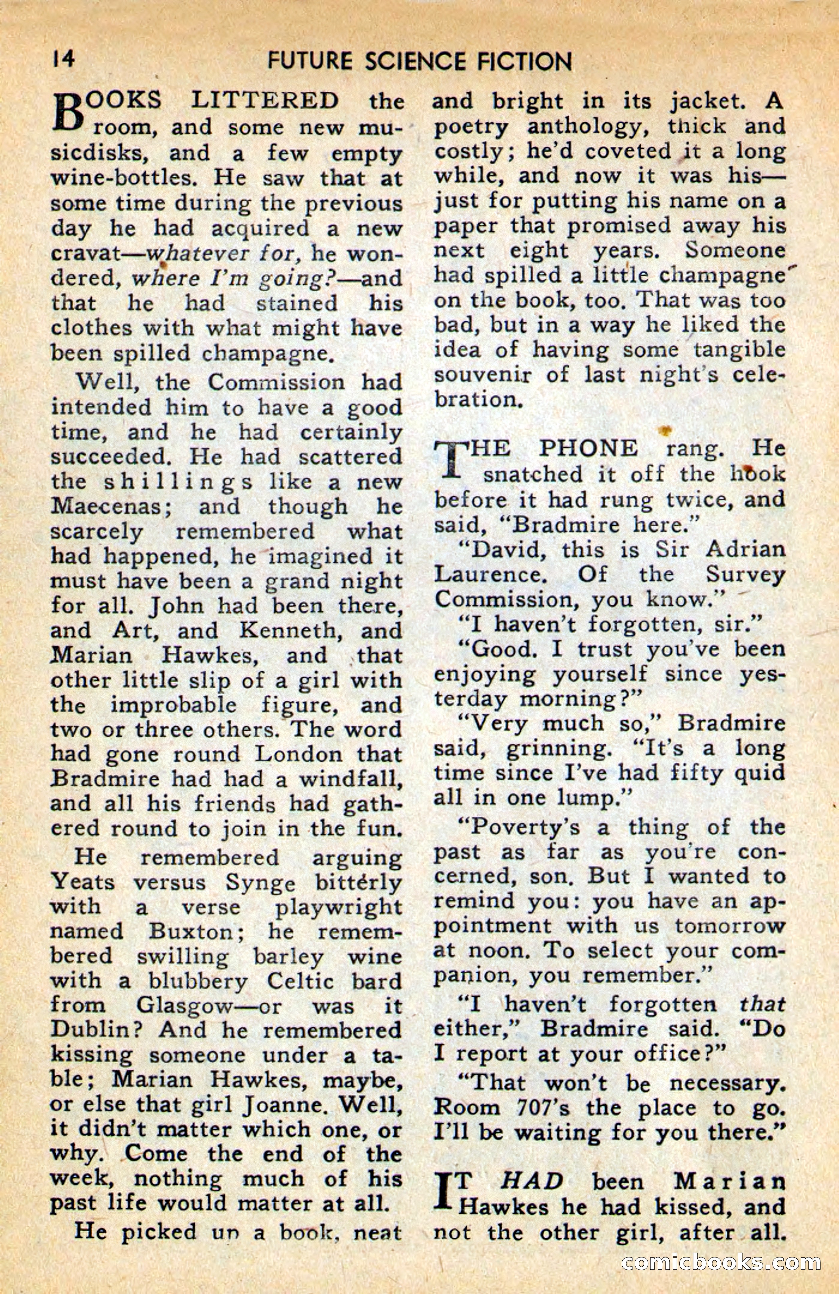 Future Science Fiction, April 1958 — page 14 of 132