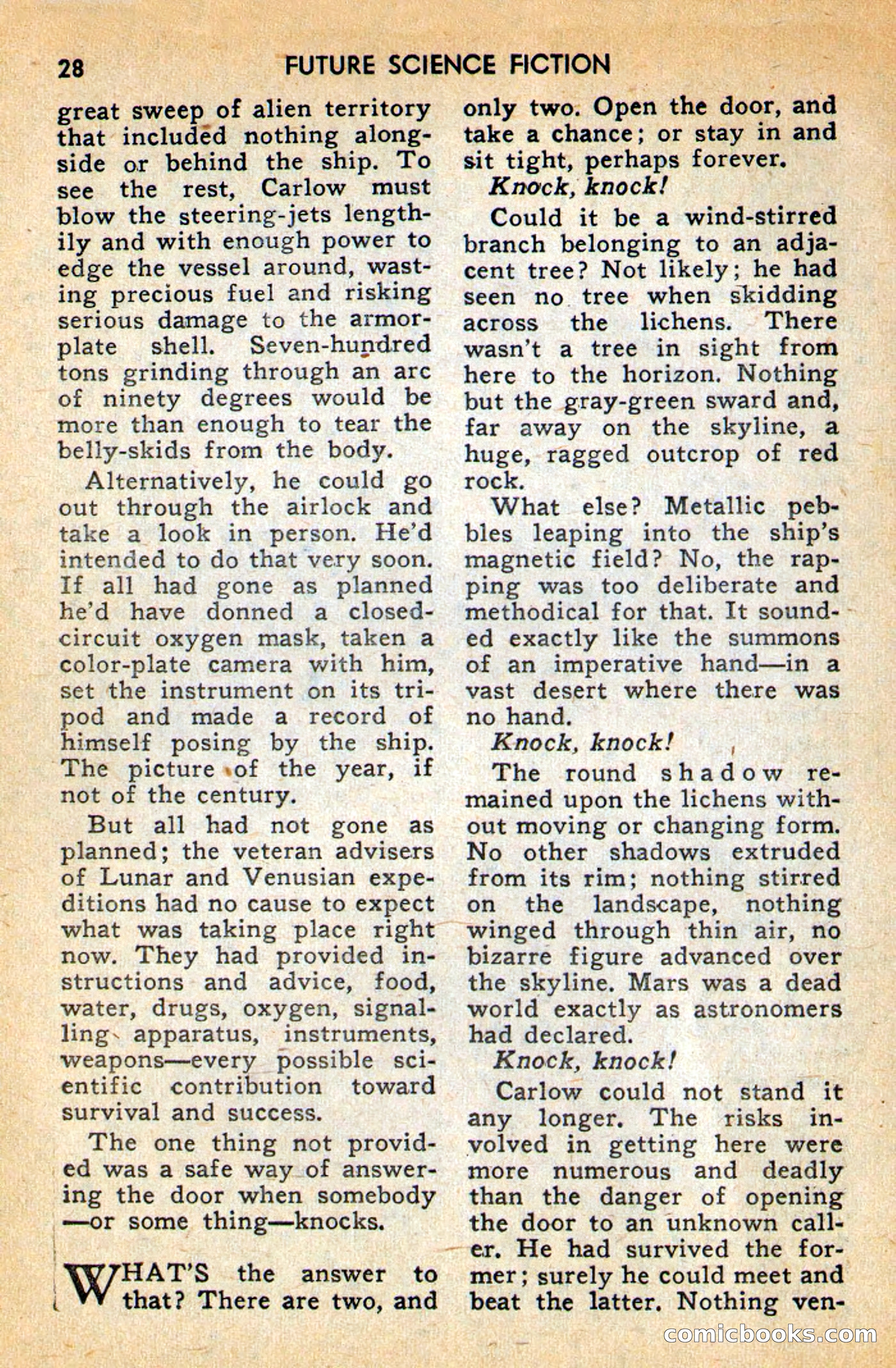 Future Science Fiction, April 1958 — page 28 of 132