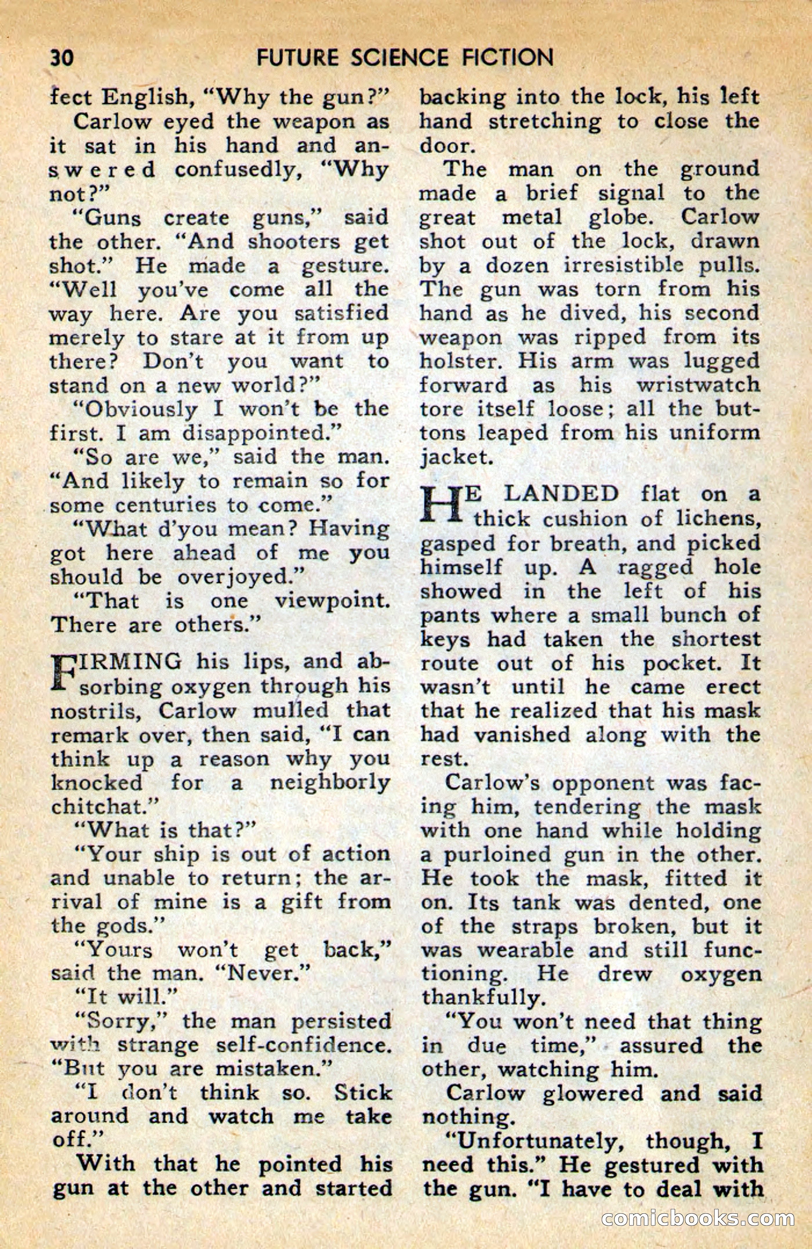 Future Science Fiction, April 1958 — page 30 of 132