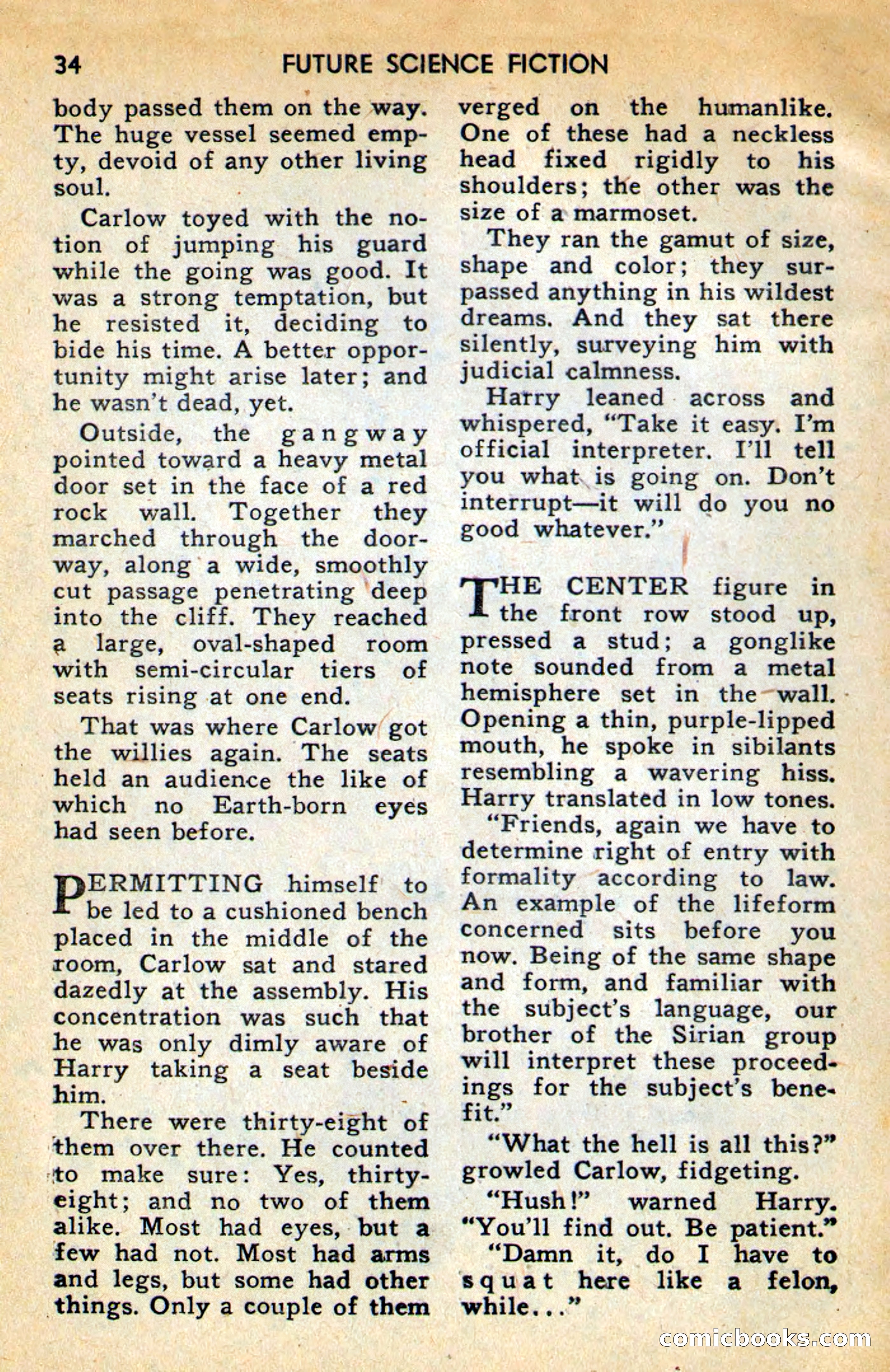 Future Science Fiction, April 1958 — page 34 of 132