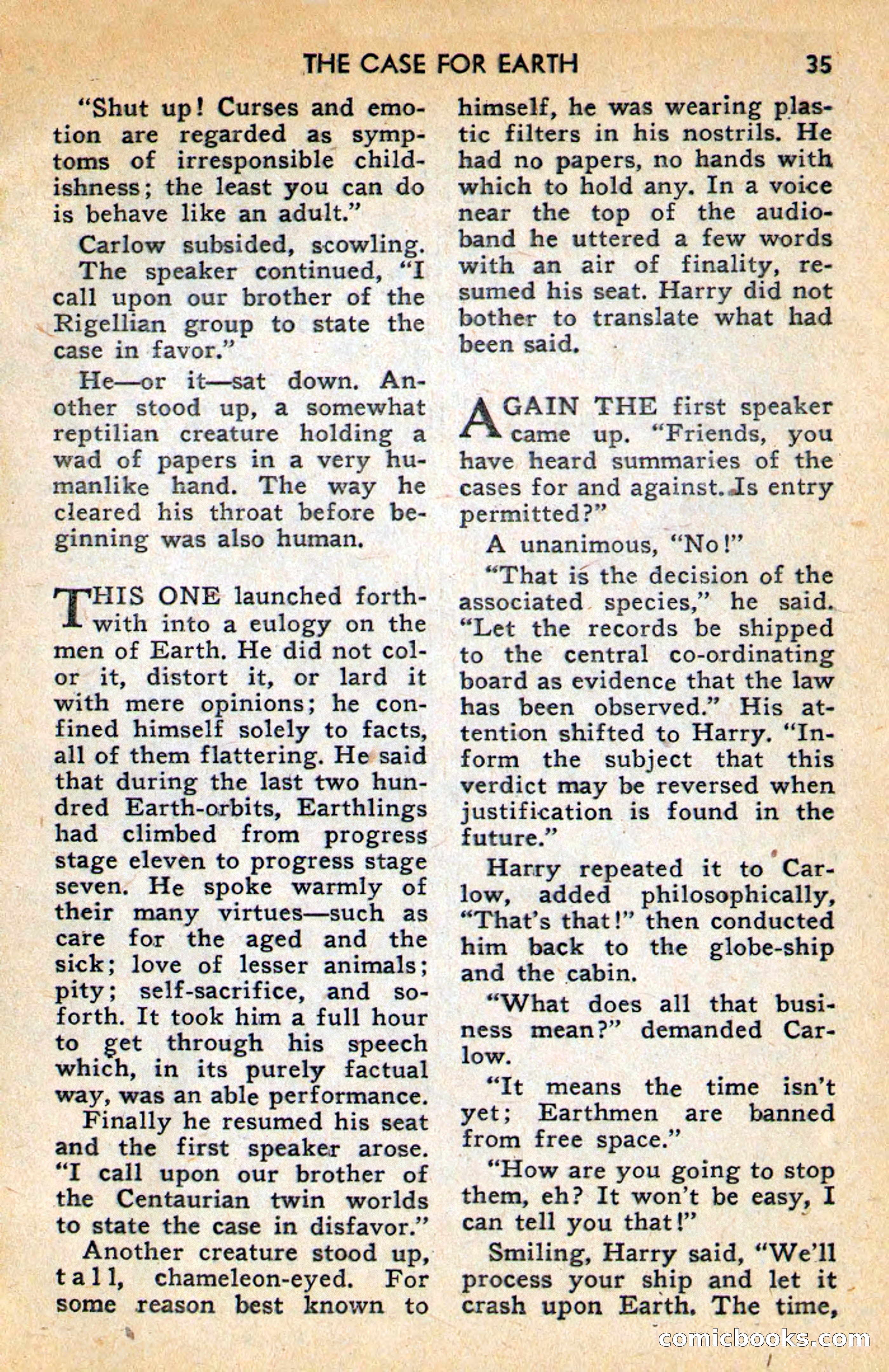Future Science Fiction, April 1958 — page 35 of 132