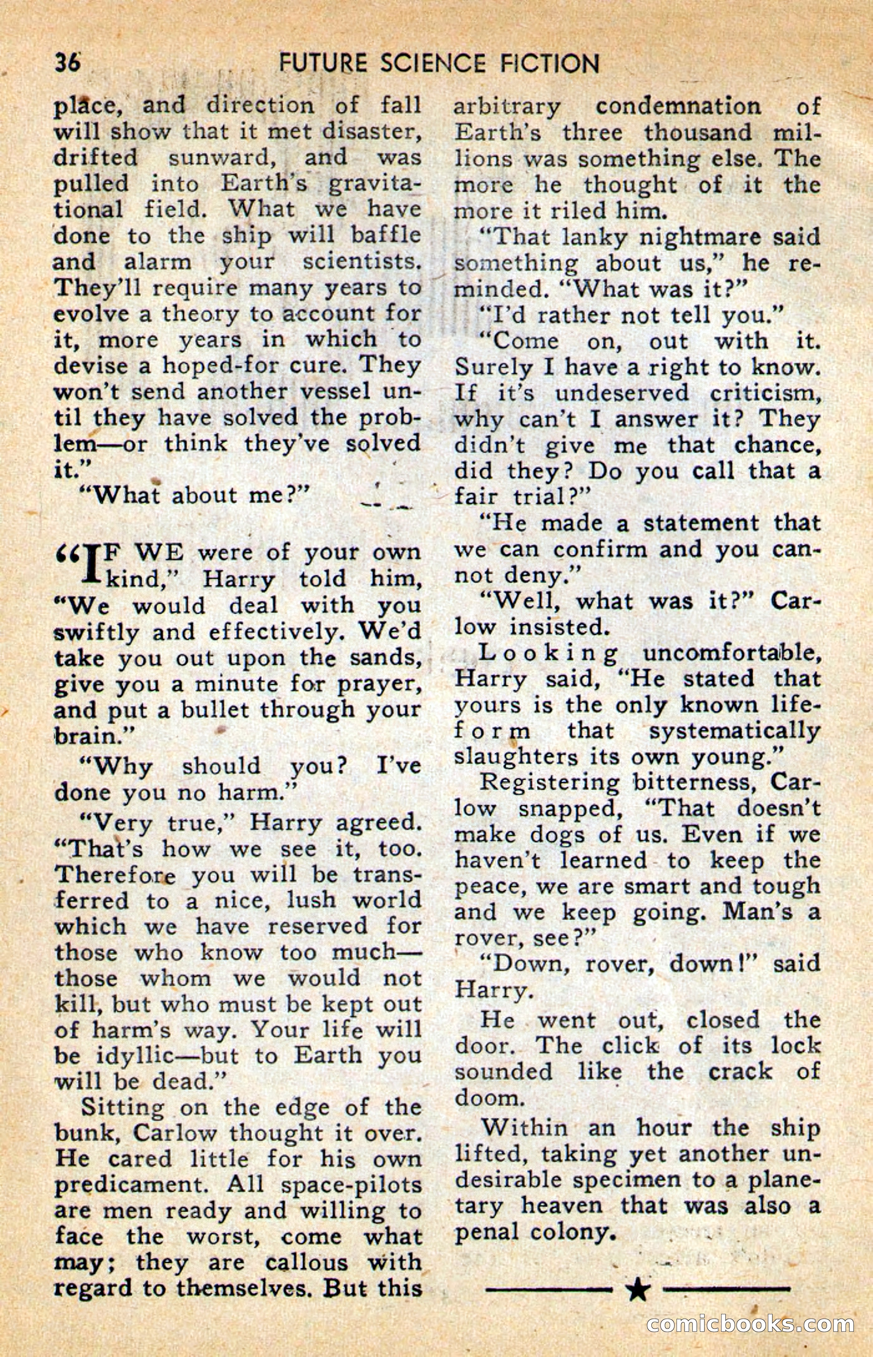 Future Science Fiction, April 1958 — page 36 of 132