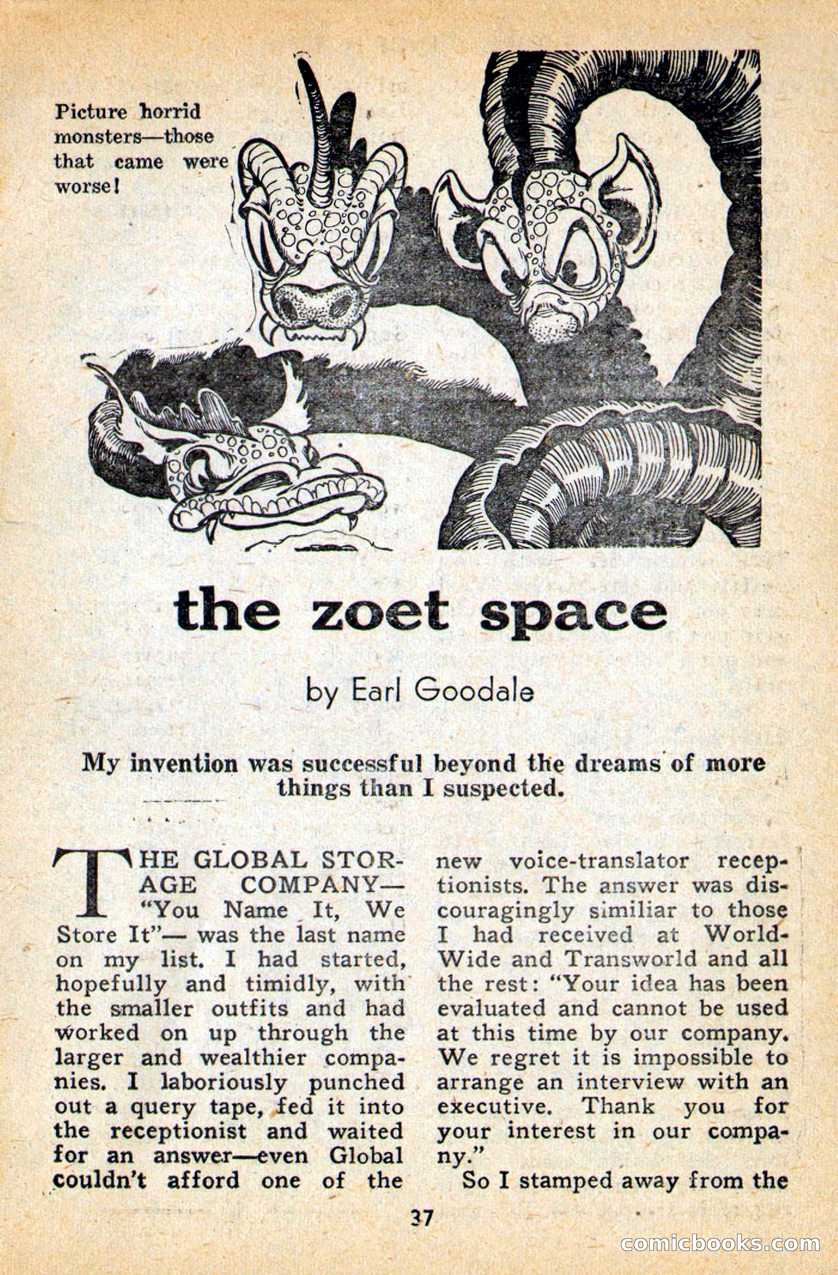 Future Science Fiction, April 1958 — page 37 of 132