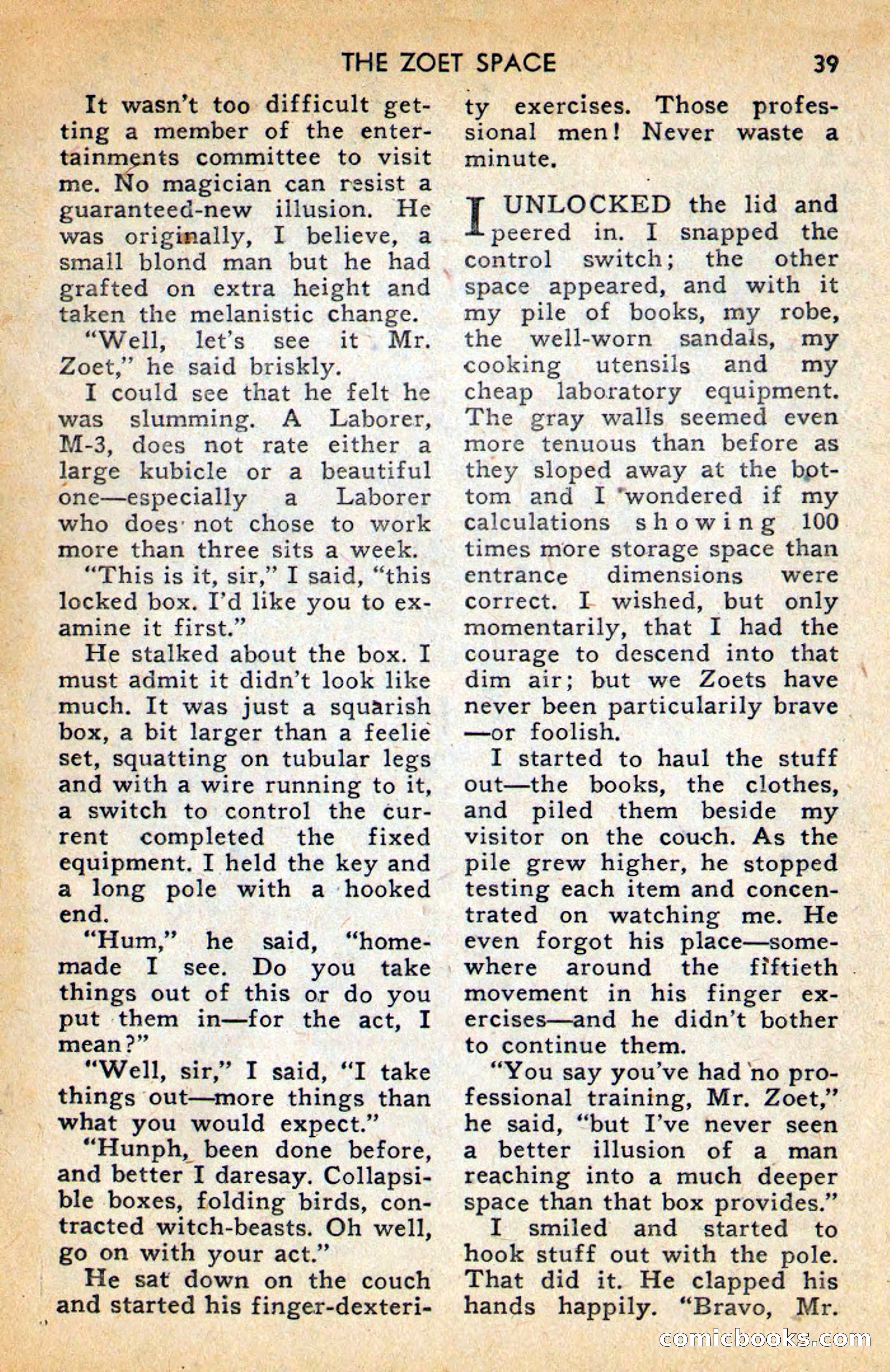 Future Science Fiction, April 1958 — page 39 of 132