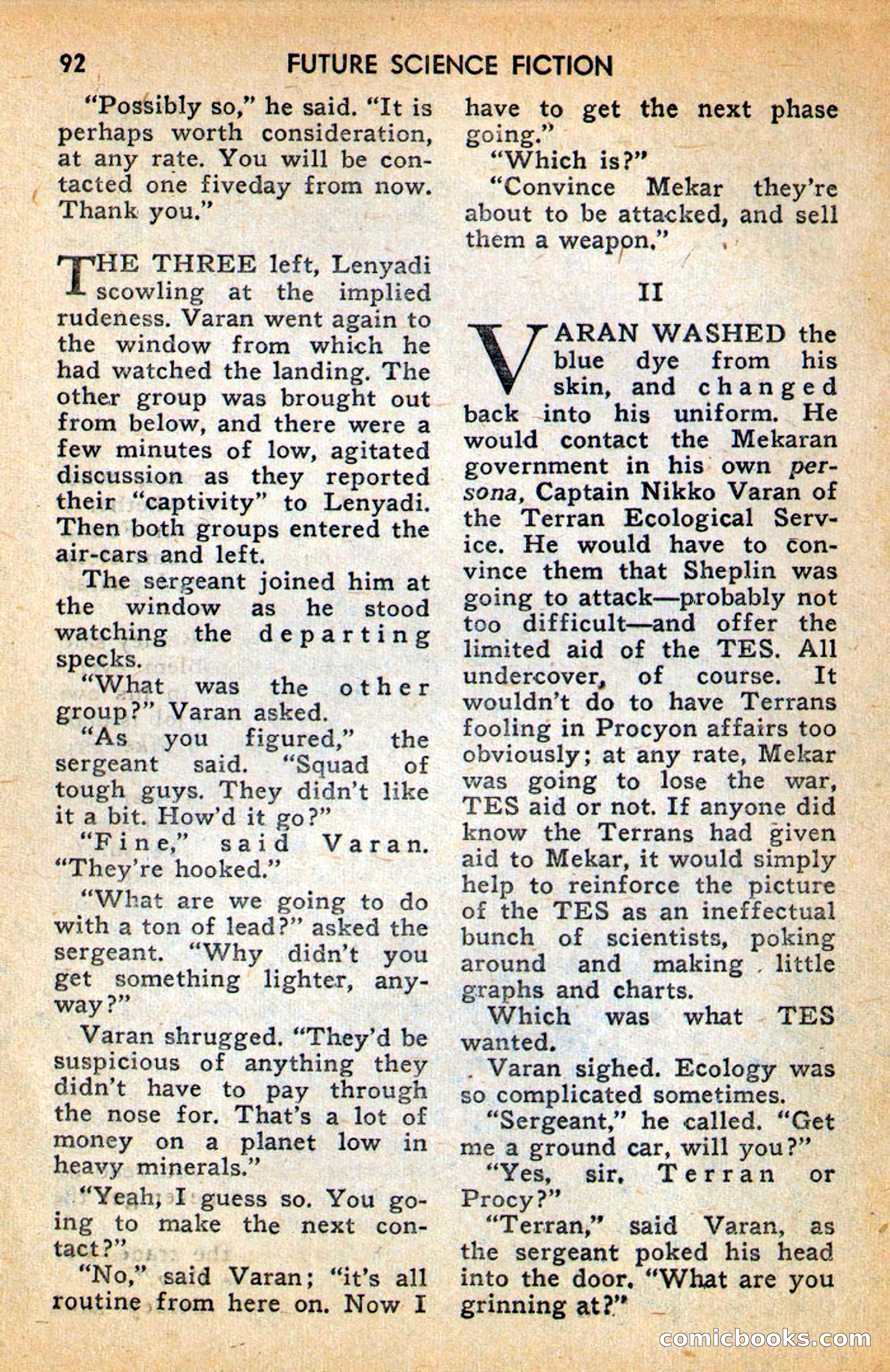 Future Science Fiction, April 1958 — page 92 of 132