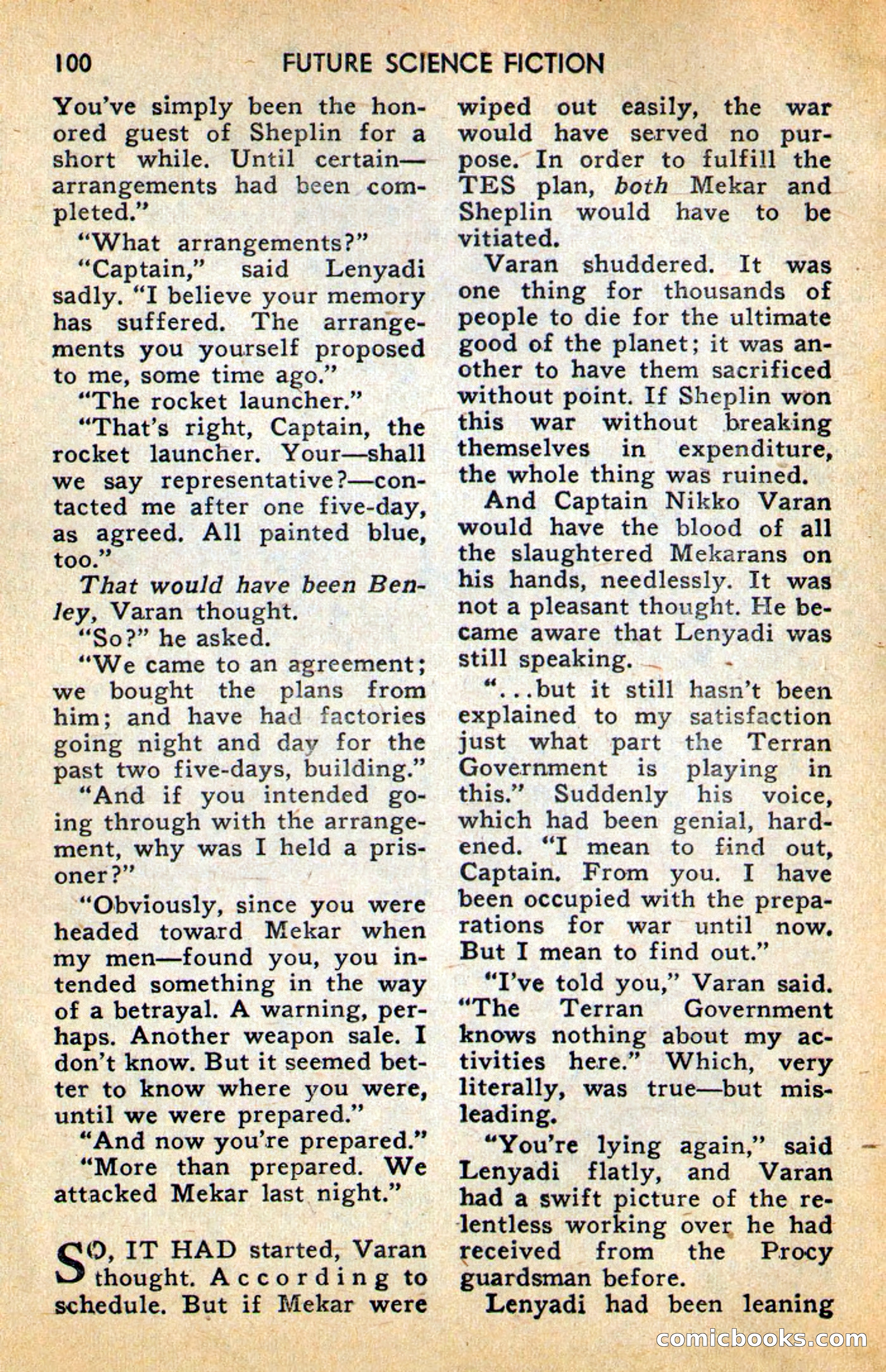 Future Science Fiction, April 1958 — page 100 of 132