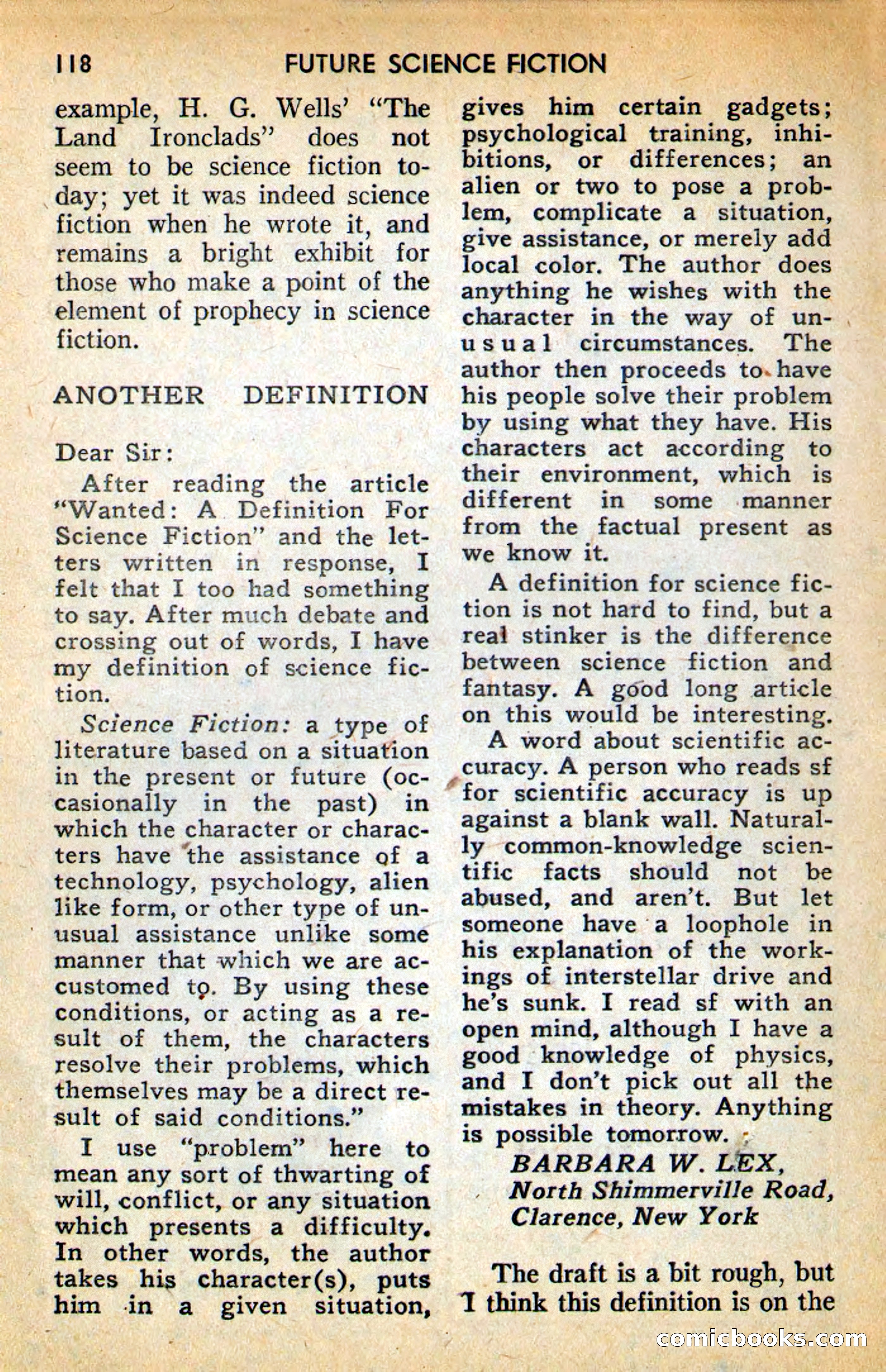 Future Science Fiction, April 1958 — page 118 of 132