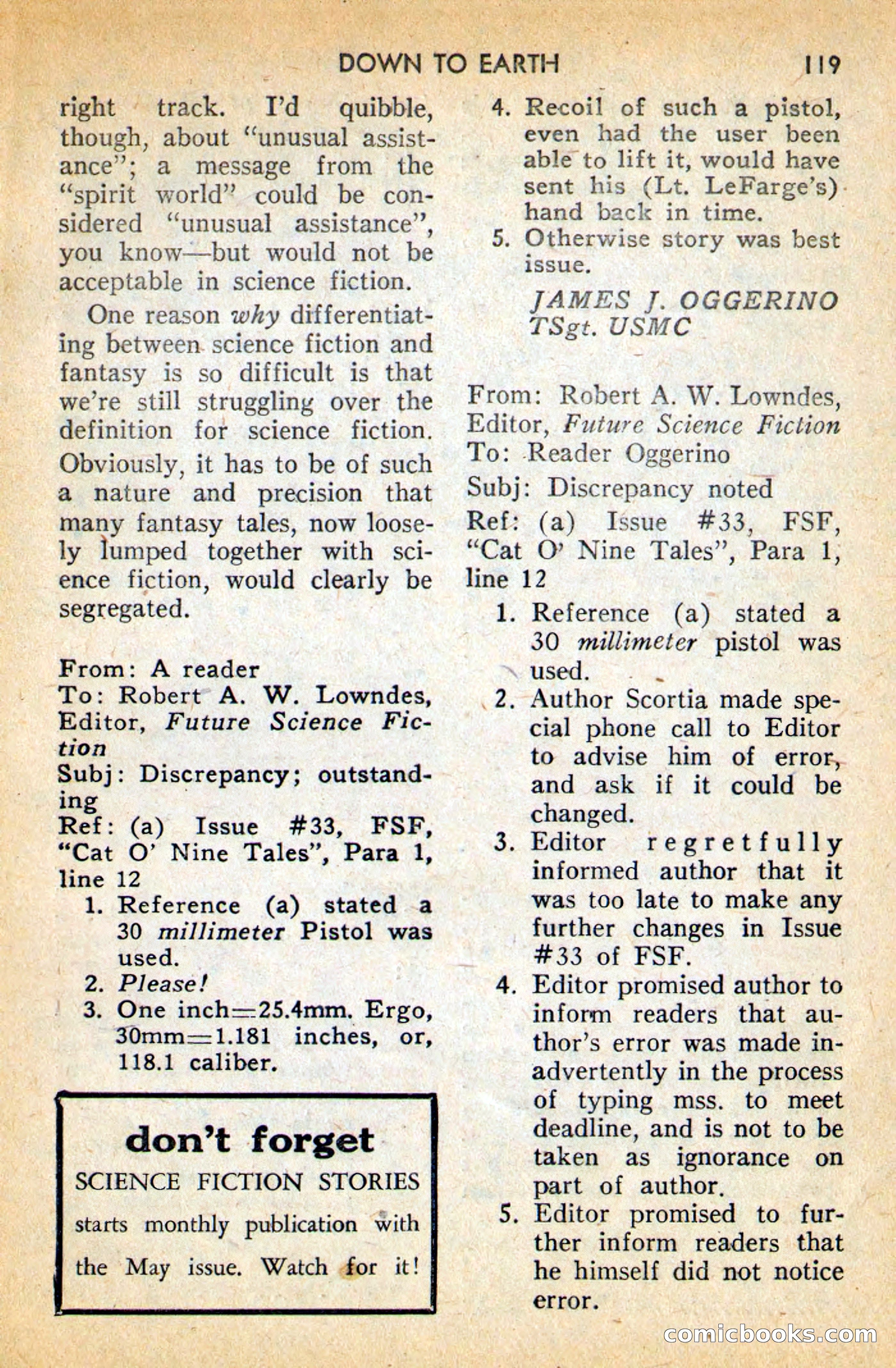 Future Science Fiction, April 1958 — page 119 of 132