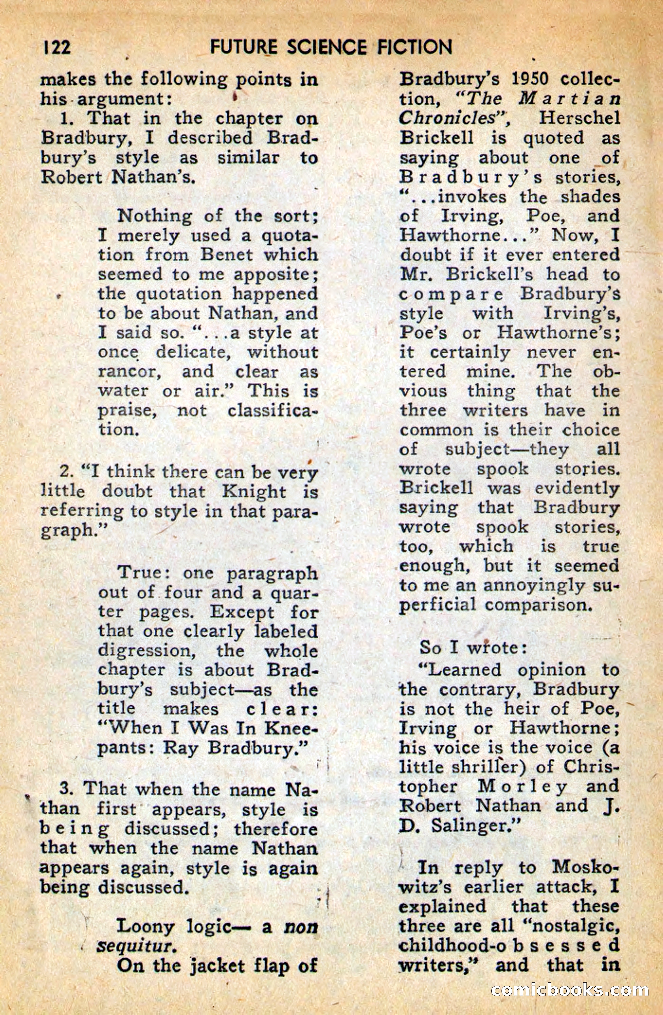 Future Science Fiction, April 1958 — page 122 of 132