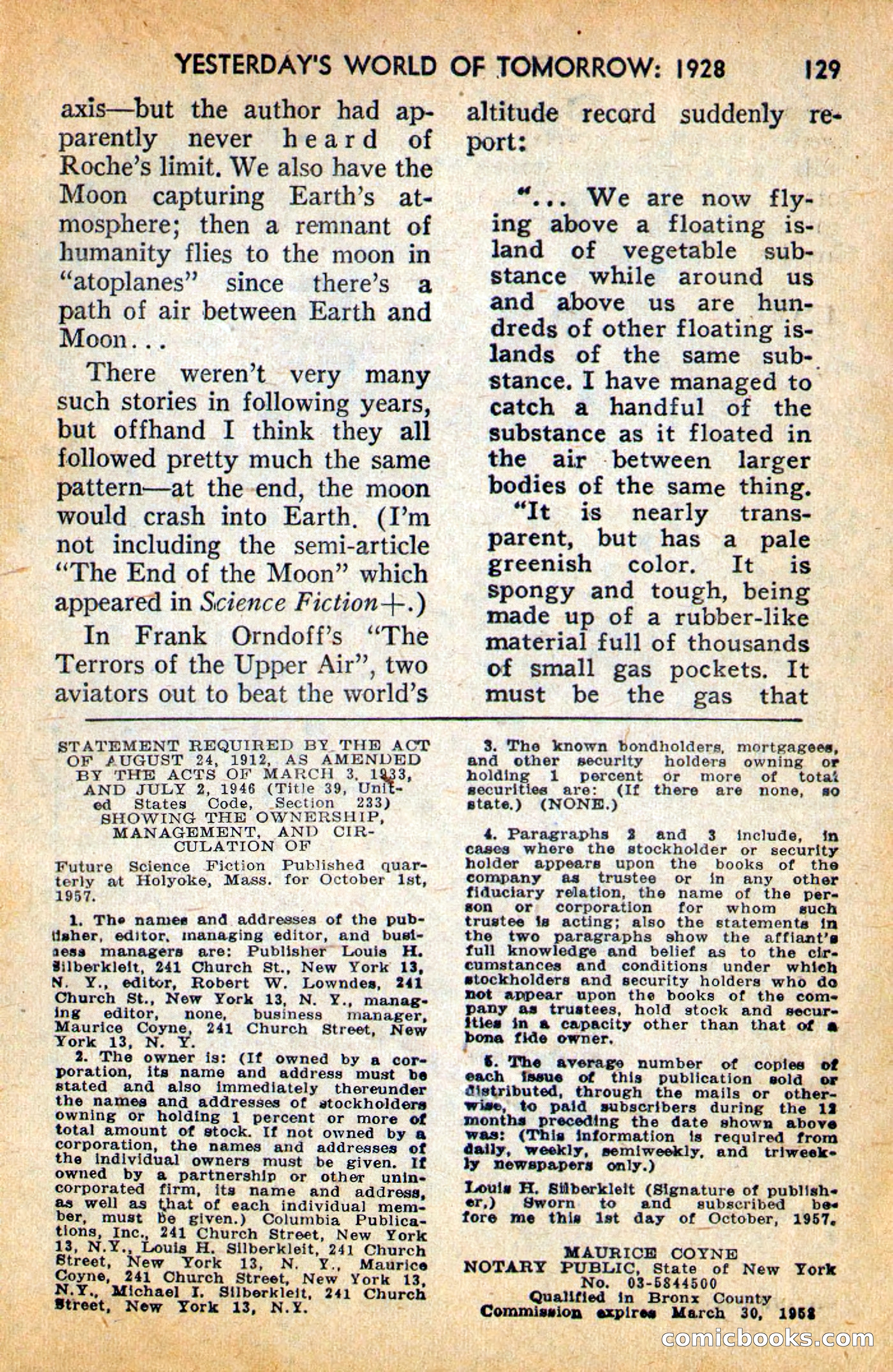 Future Science Fiction, April 1958 — page 129 of 132