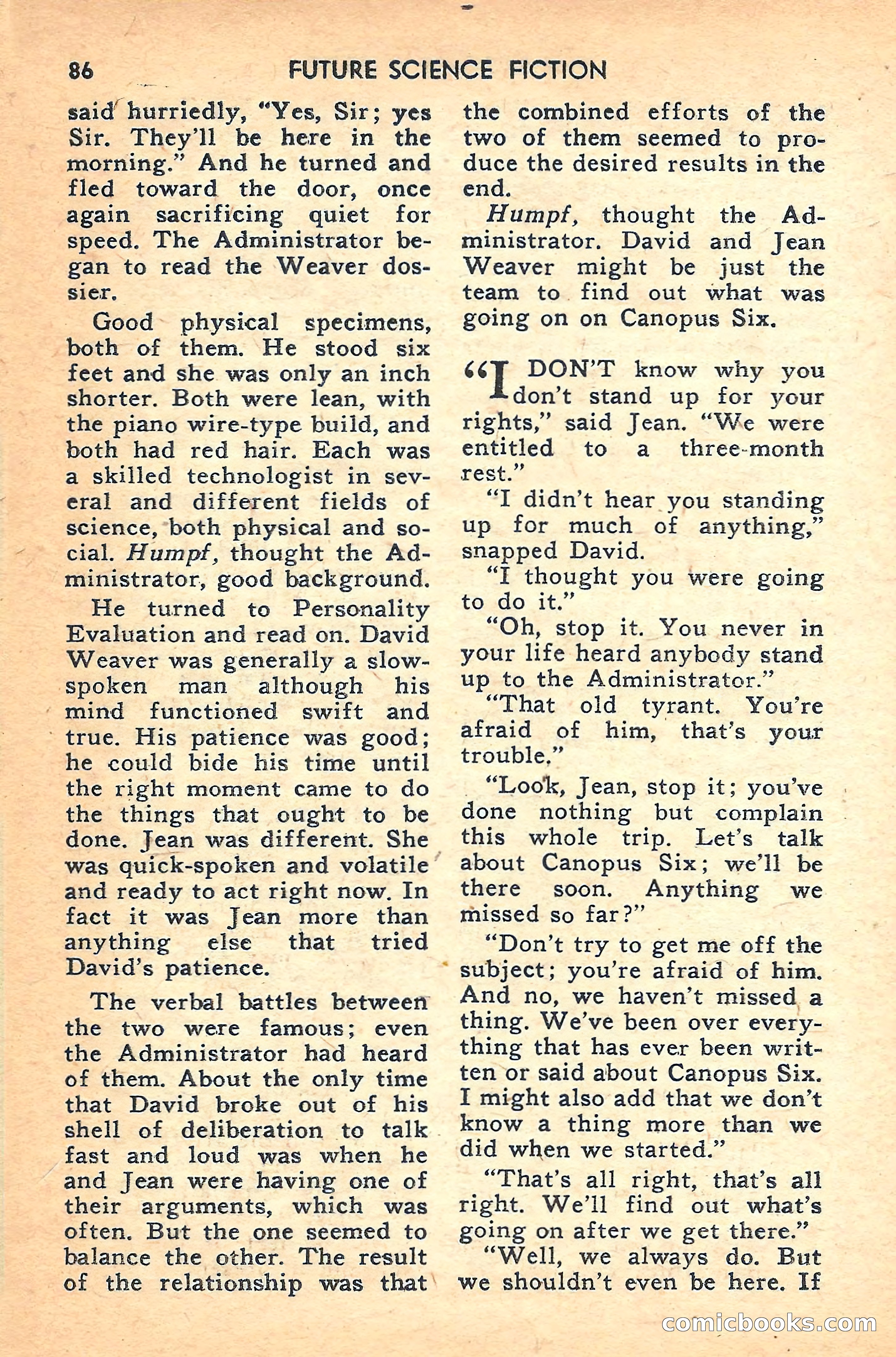 Future Science Fiction #37 — page 86 of 132