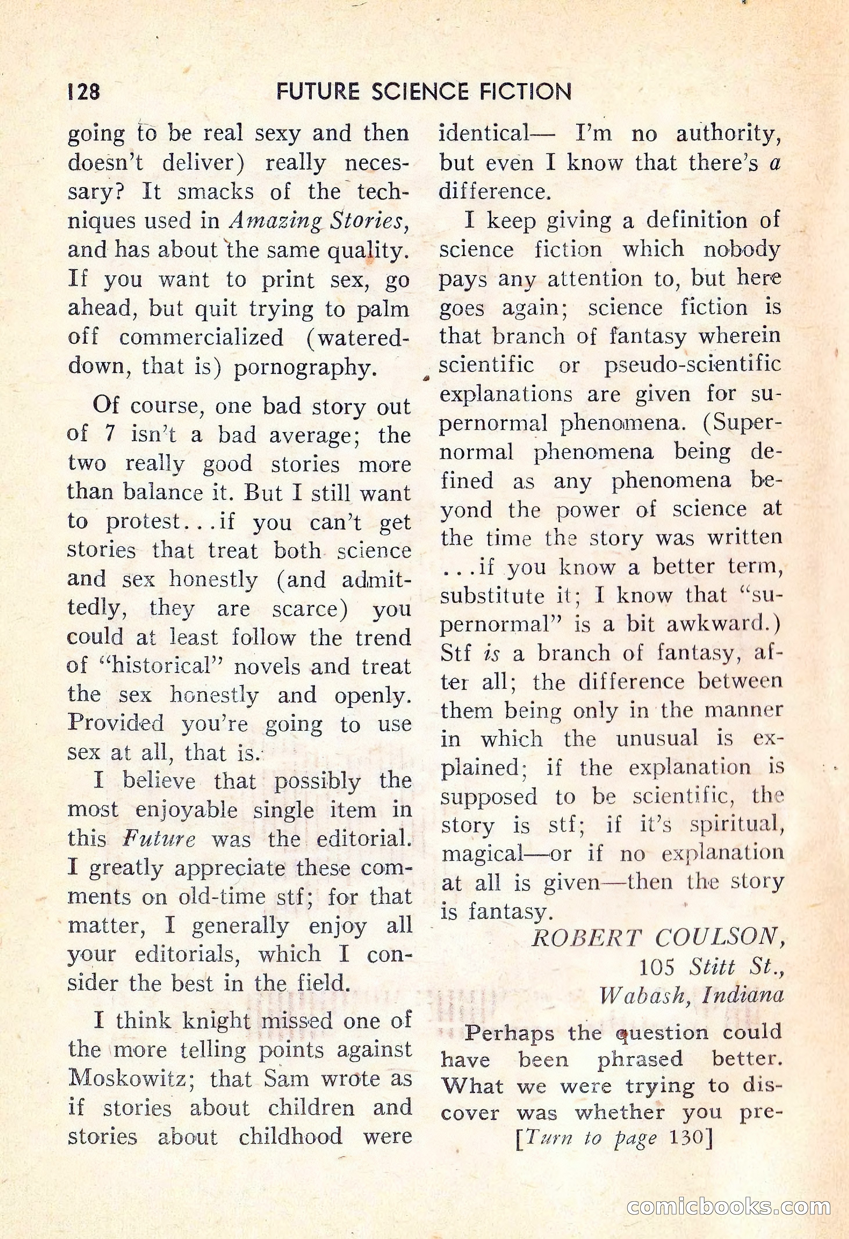 Future Science Fiction #38 — page 129 of 133