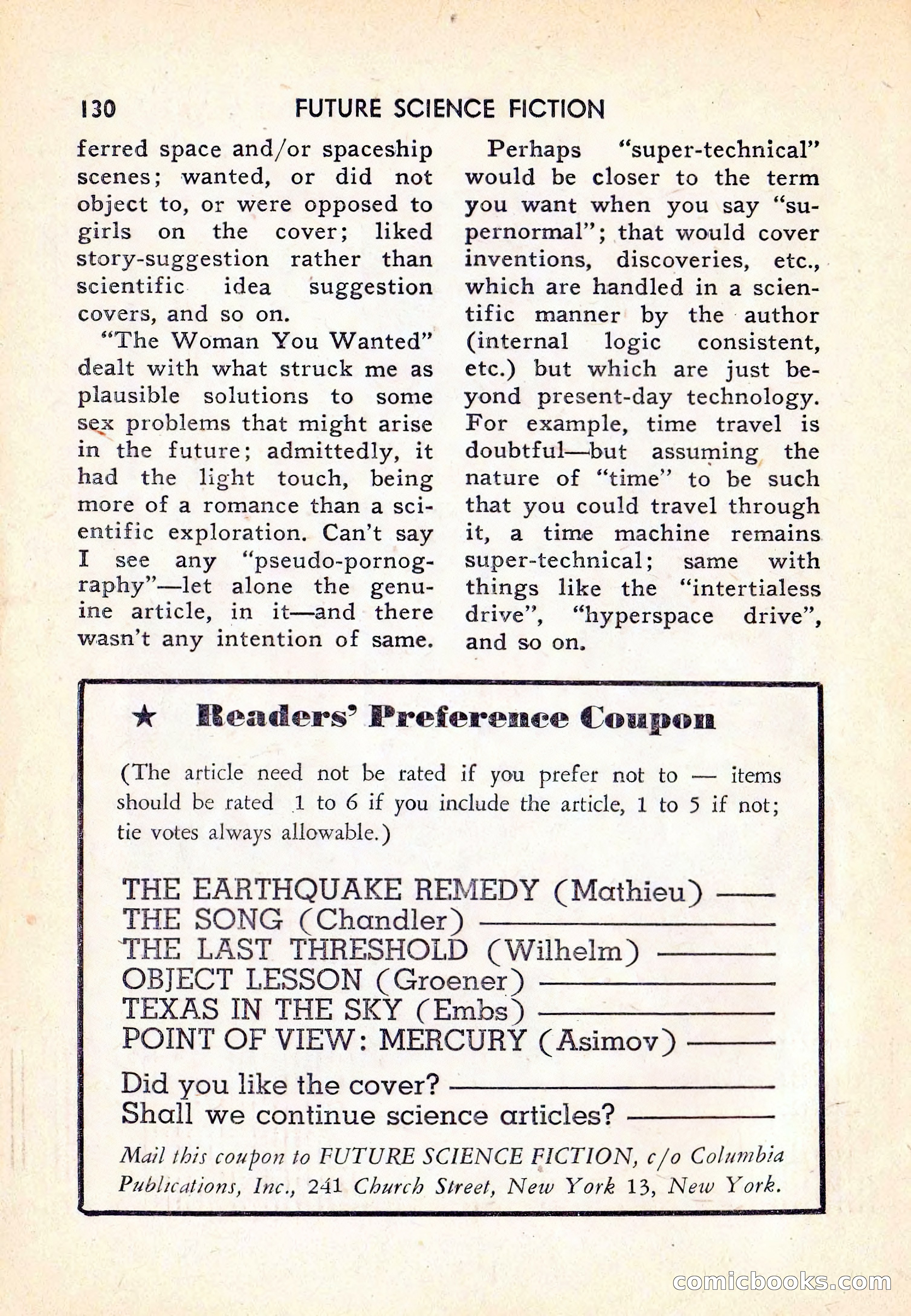 Future Science Fiction #38 — page 131 of 133