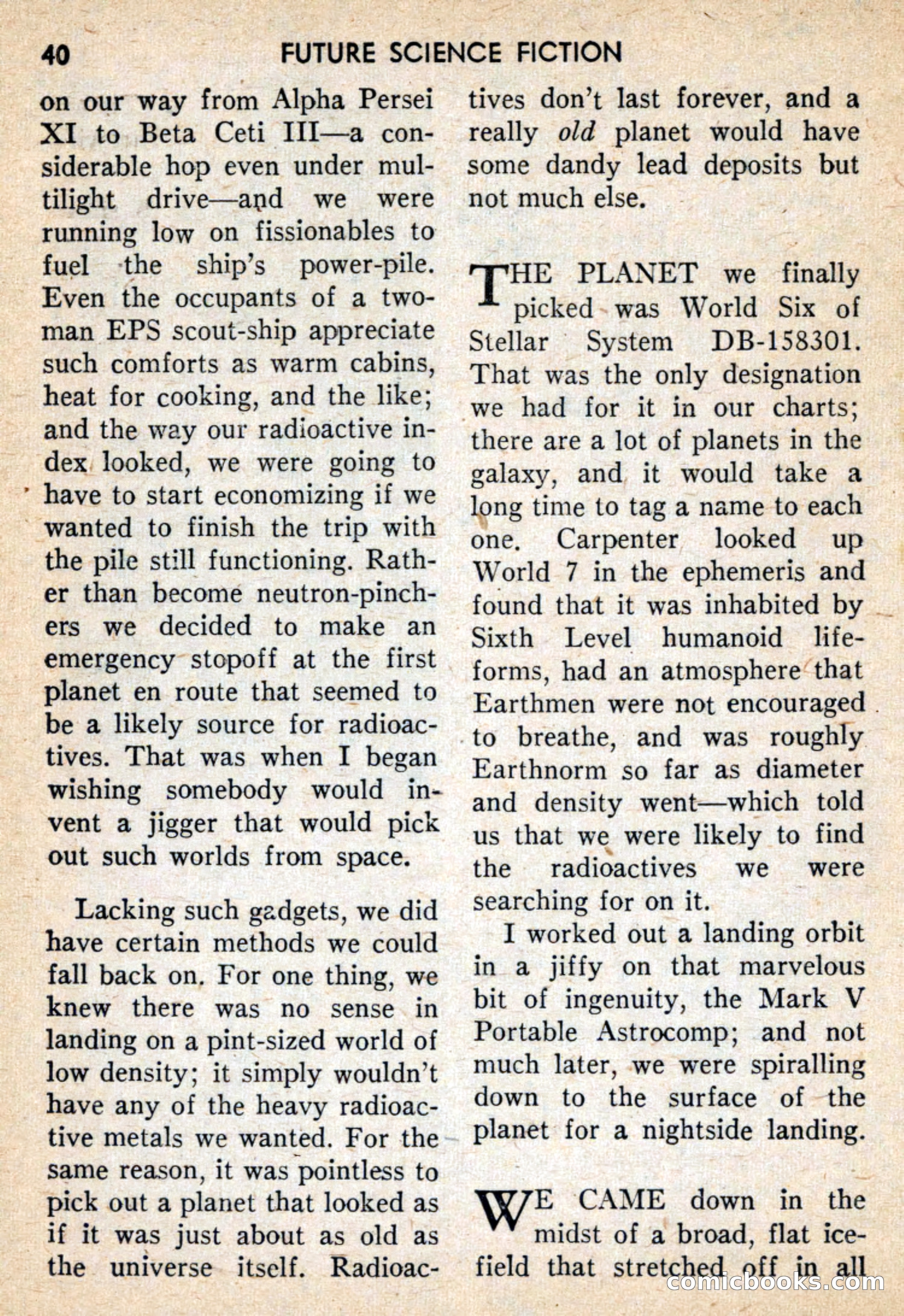 Future Science Fiction #39 — page 41 of 133