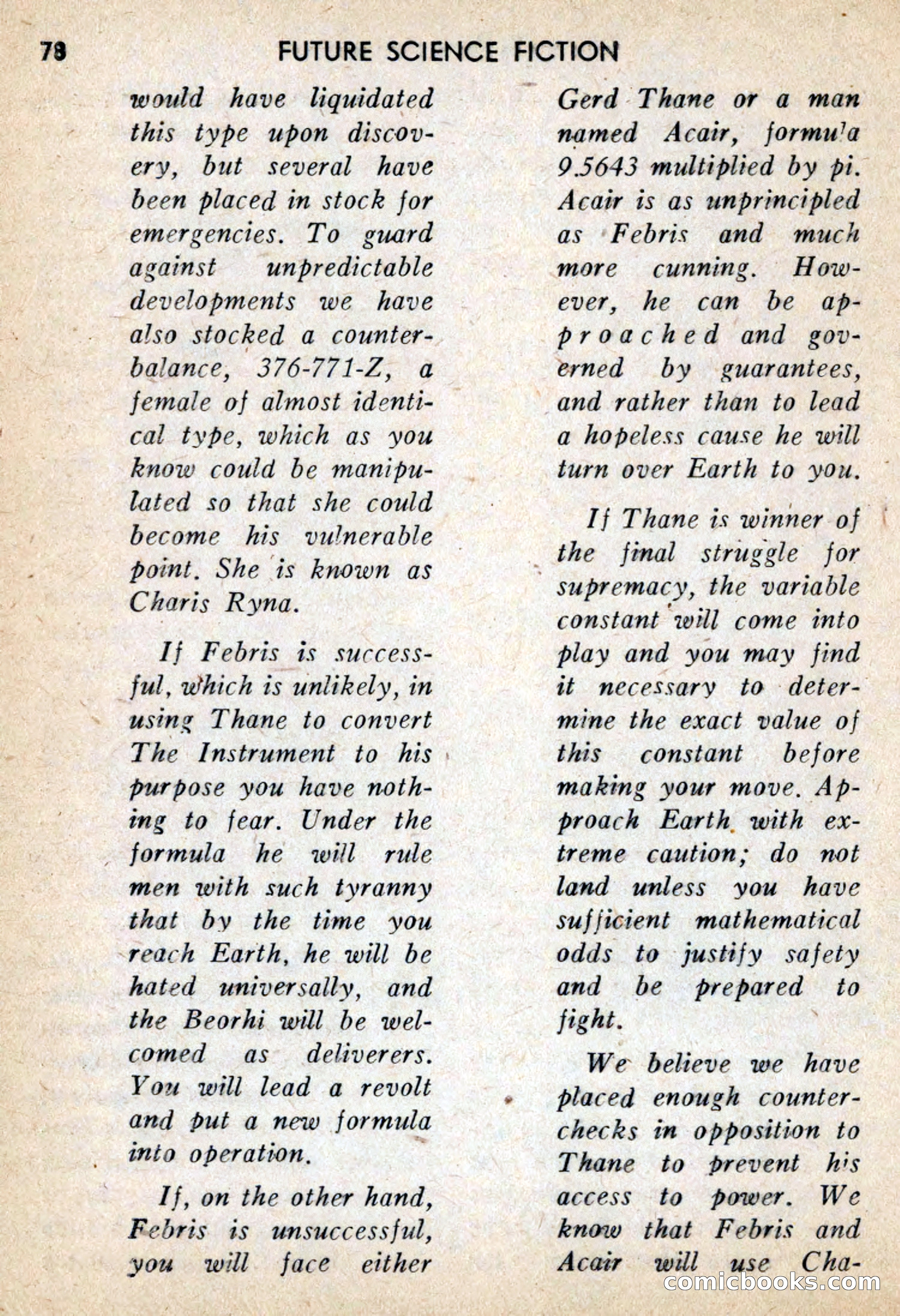 Future Science Fiction #39 — page 79 of 133