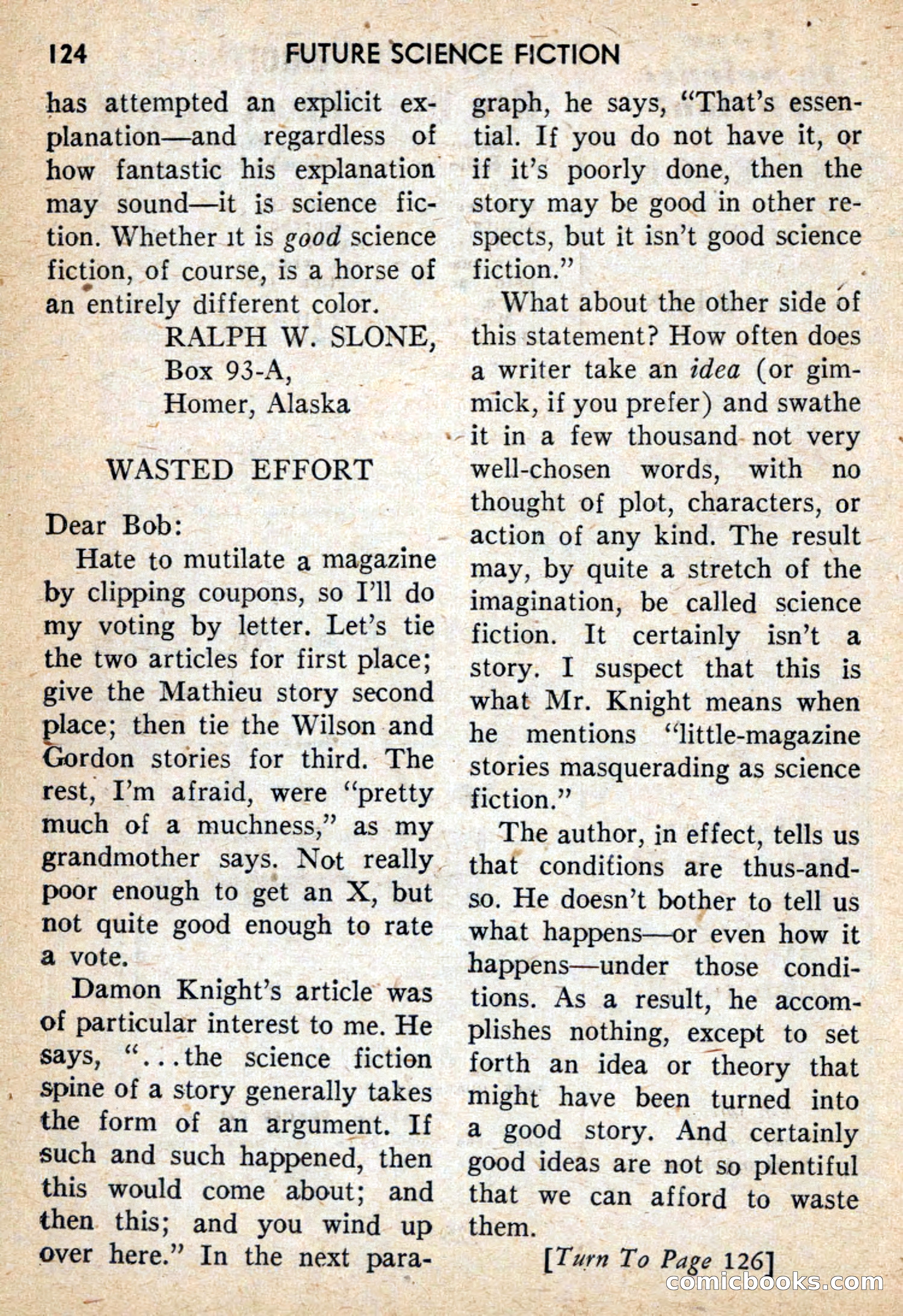 Future Science Fiction #39 — page 125 of 133