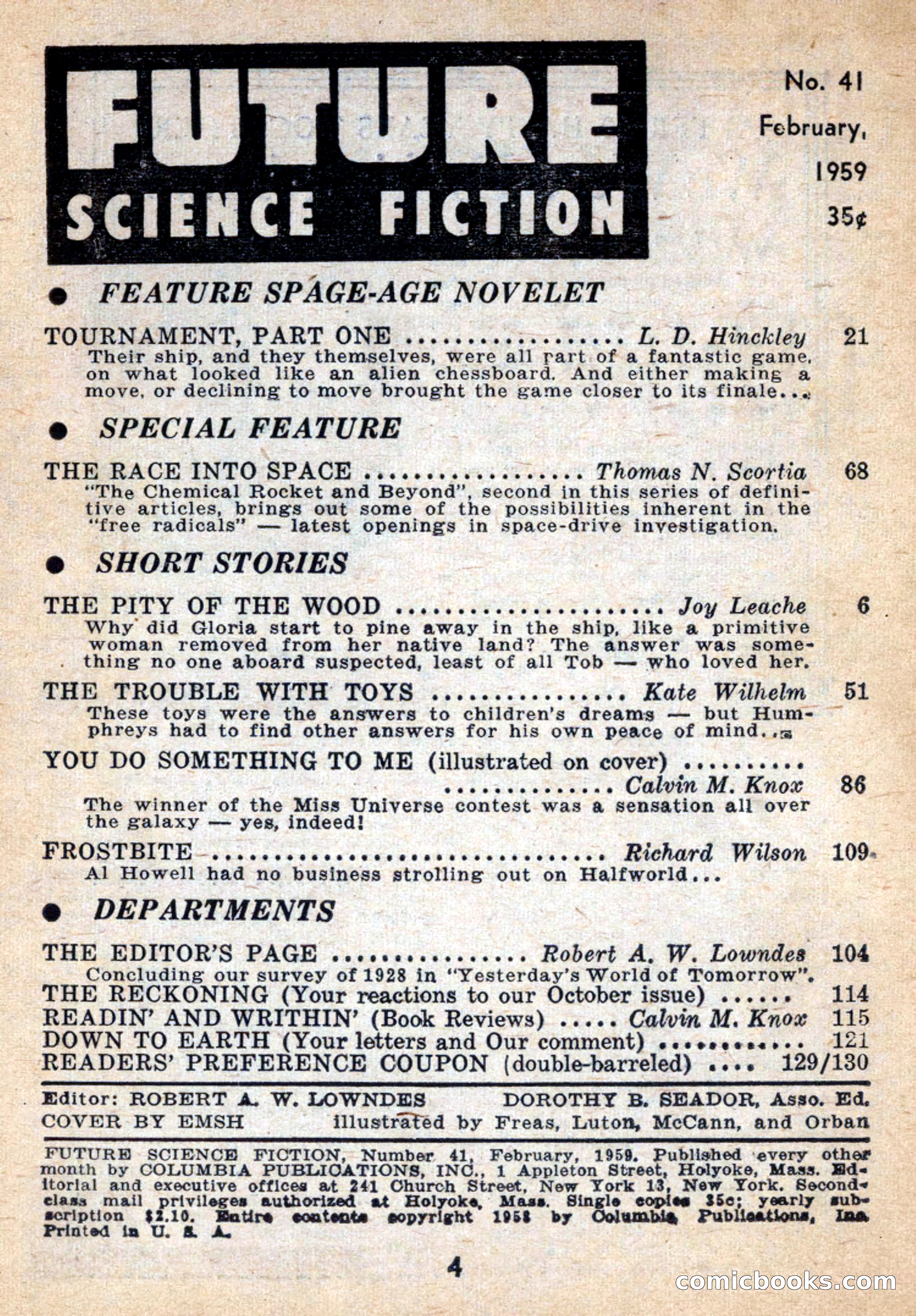 Future Science Fiction, February 1959 — page 4 of 132