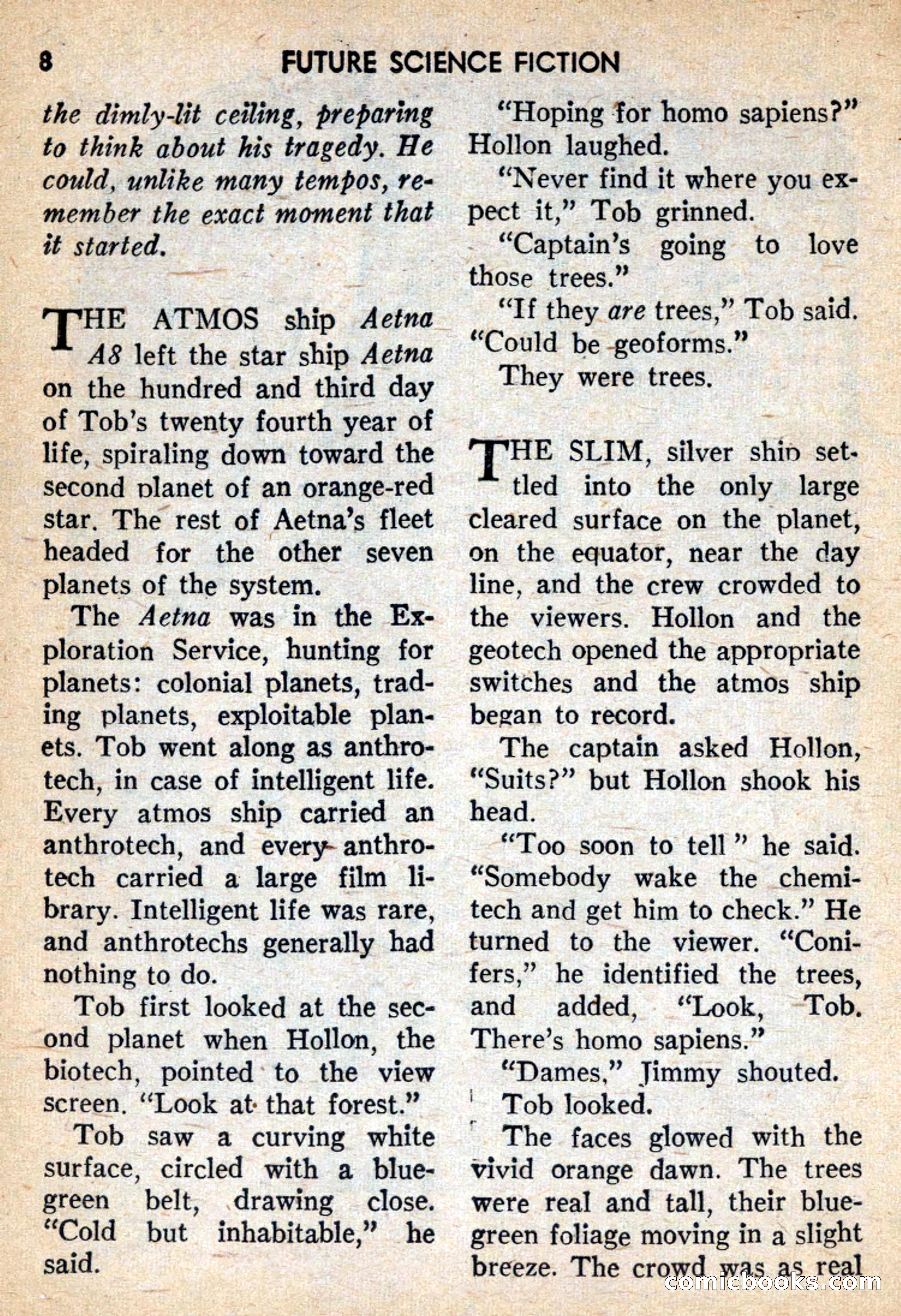 Future Science Fiction, February 1959 — page 8 of 132