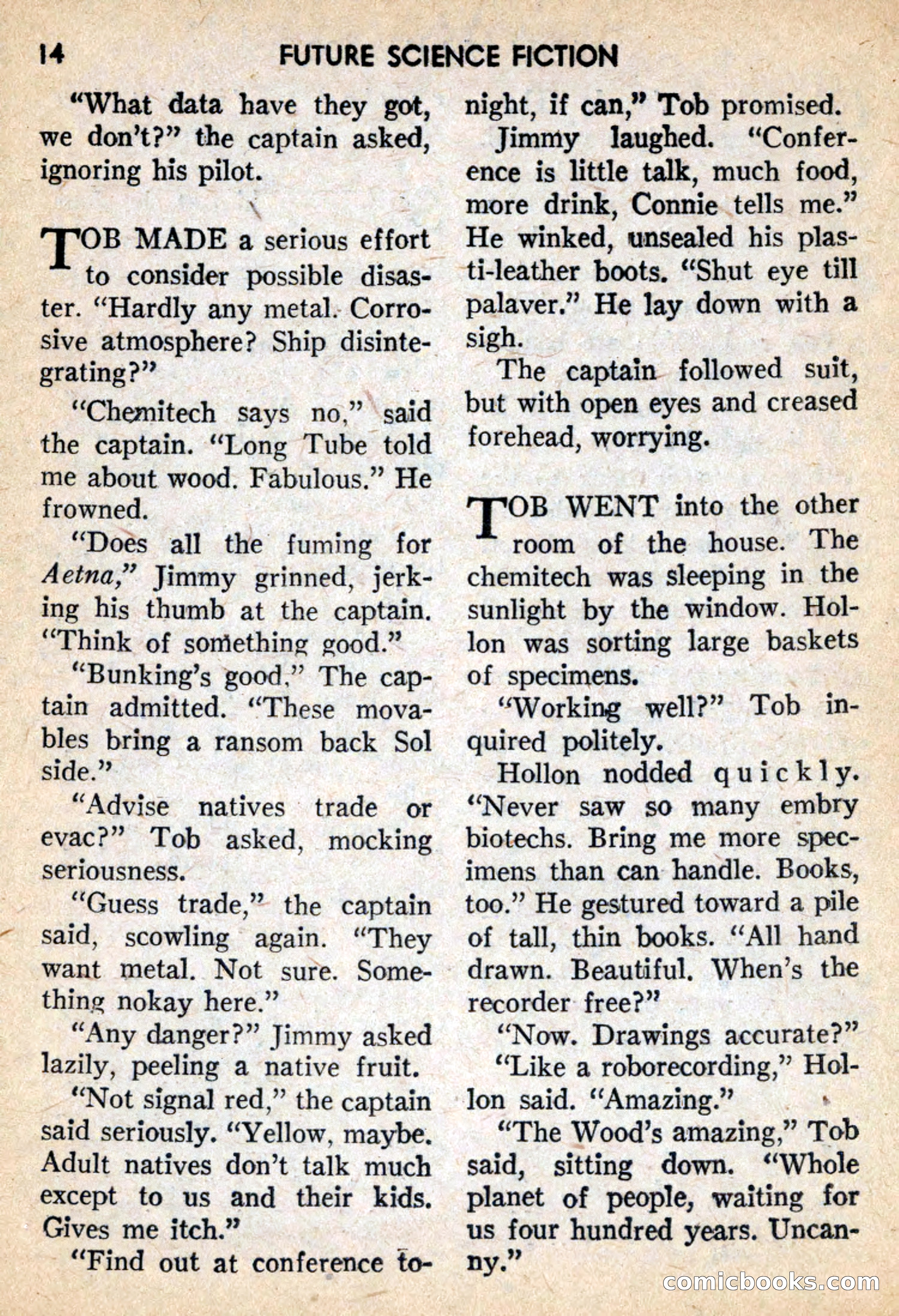 Future Science Fiction, February 1959 — page 14 of 132
