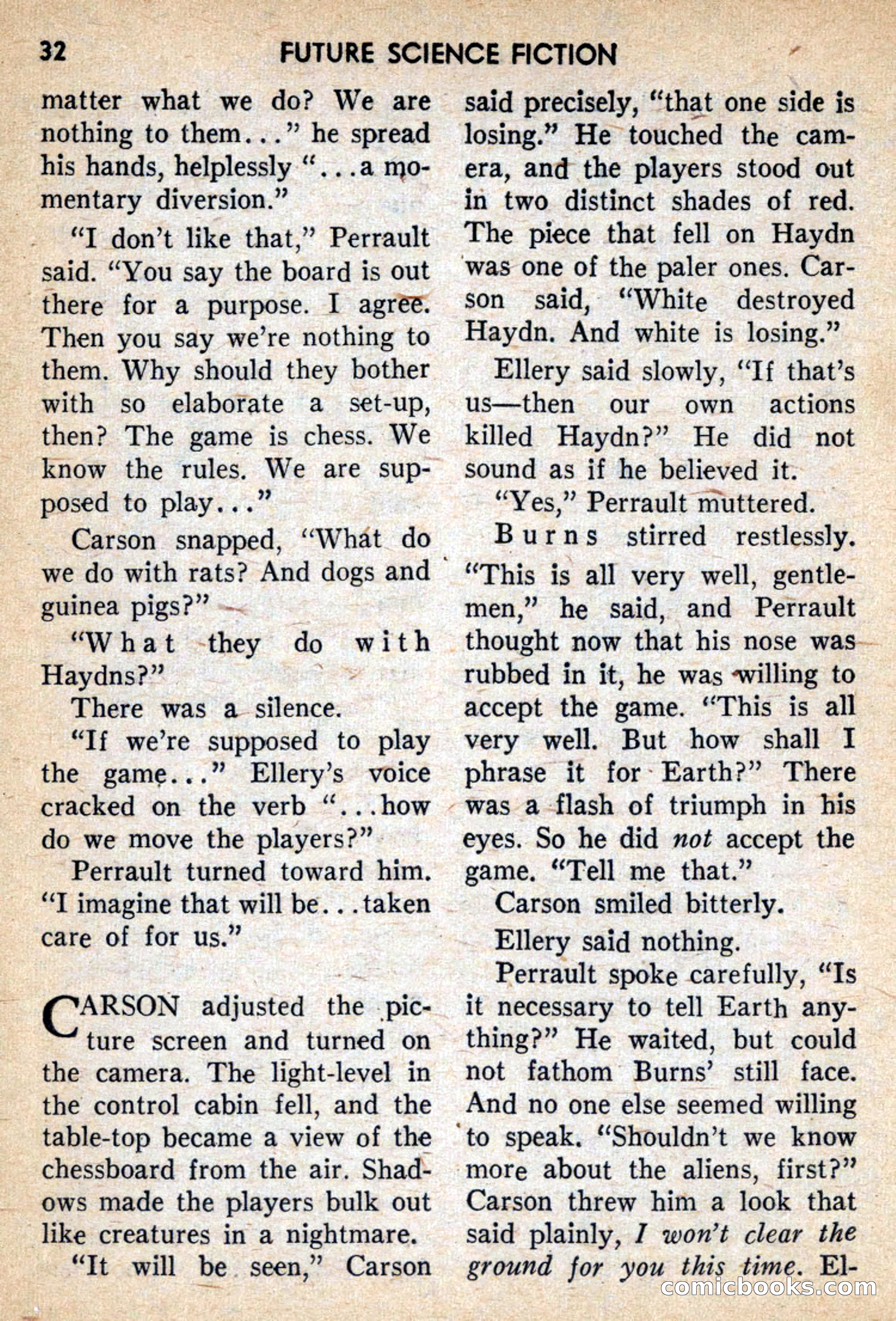 Future Science Fiction, February 1959 — page 32 of 132