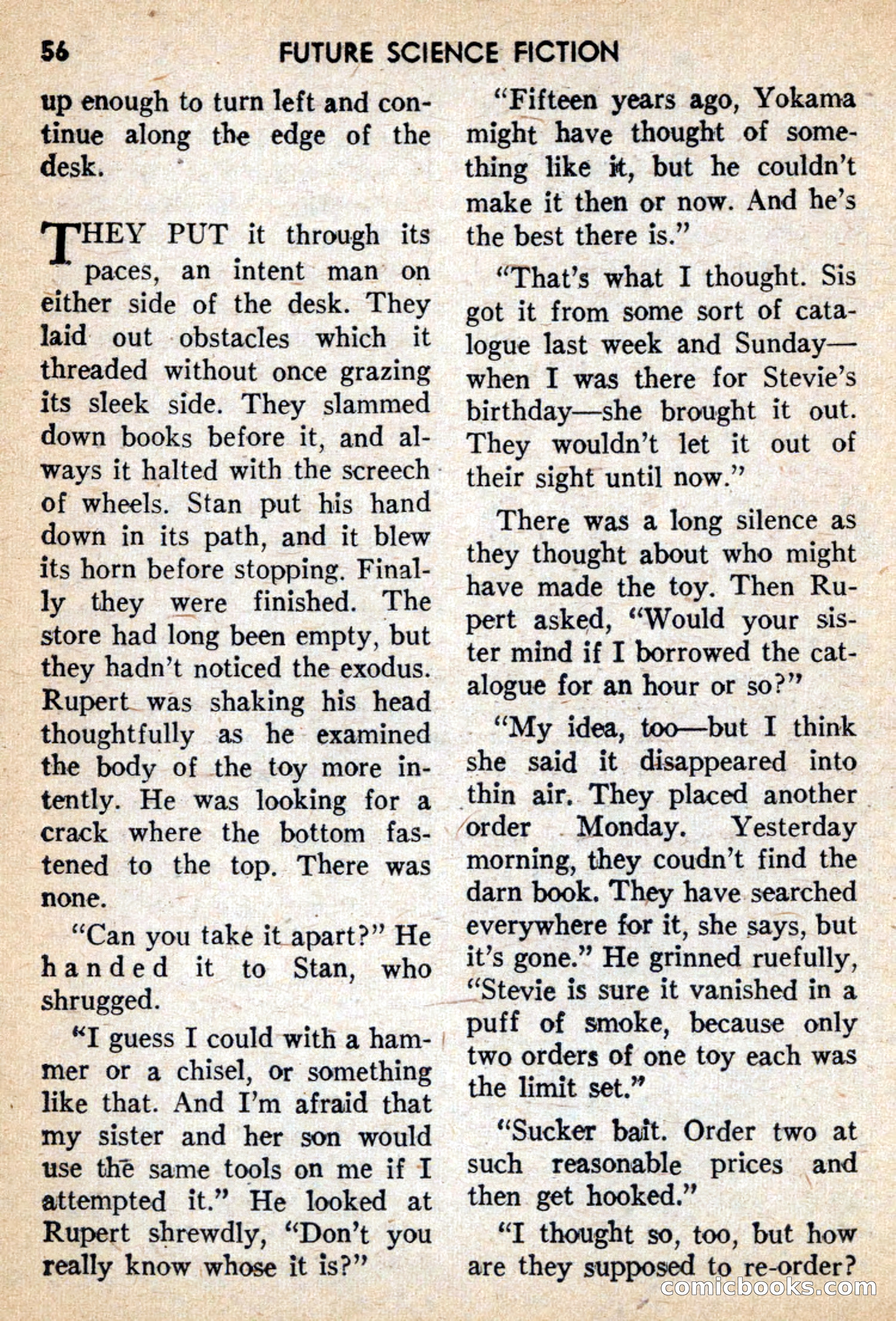 Future Science Fiction, February 1959 — page 56 of 132