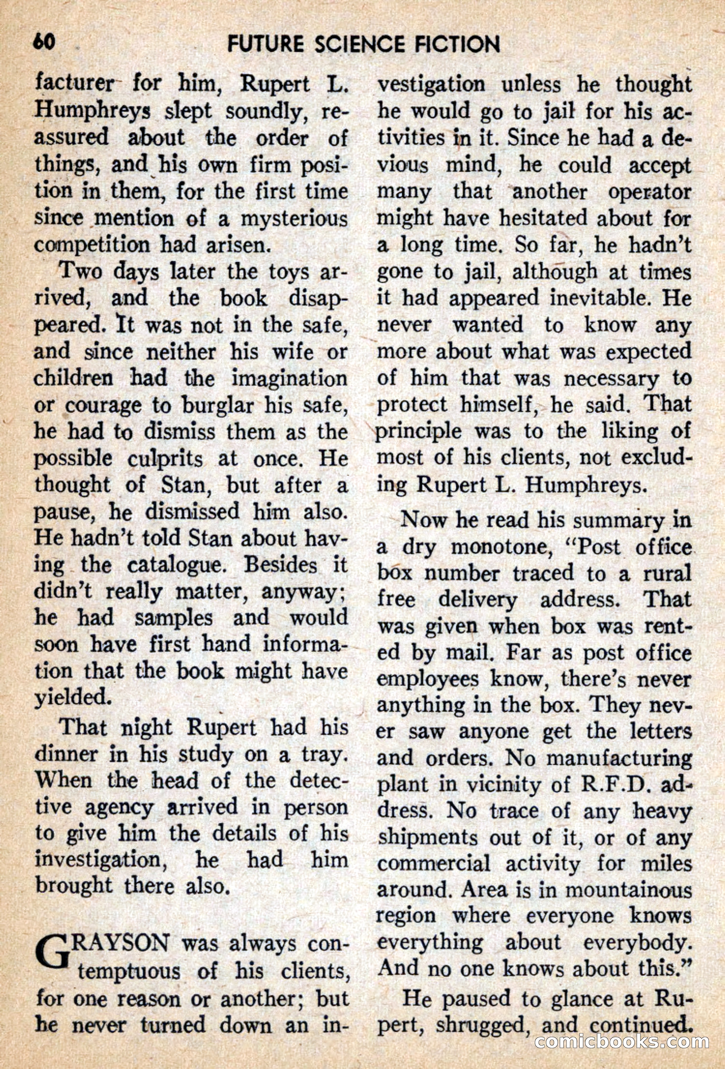 Future Science Fiction, February 1959 — page 60 of 132