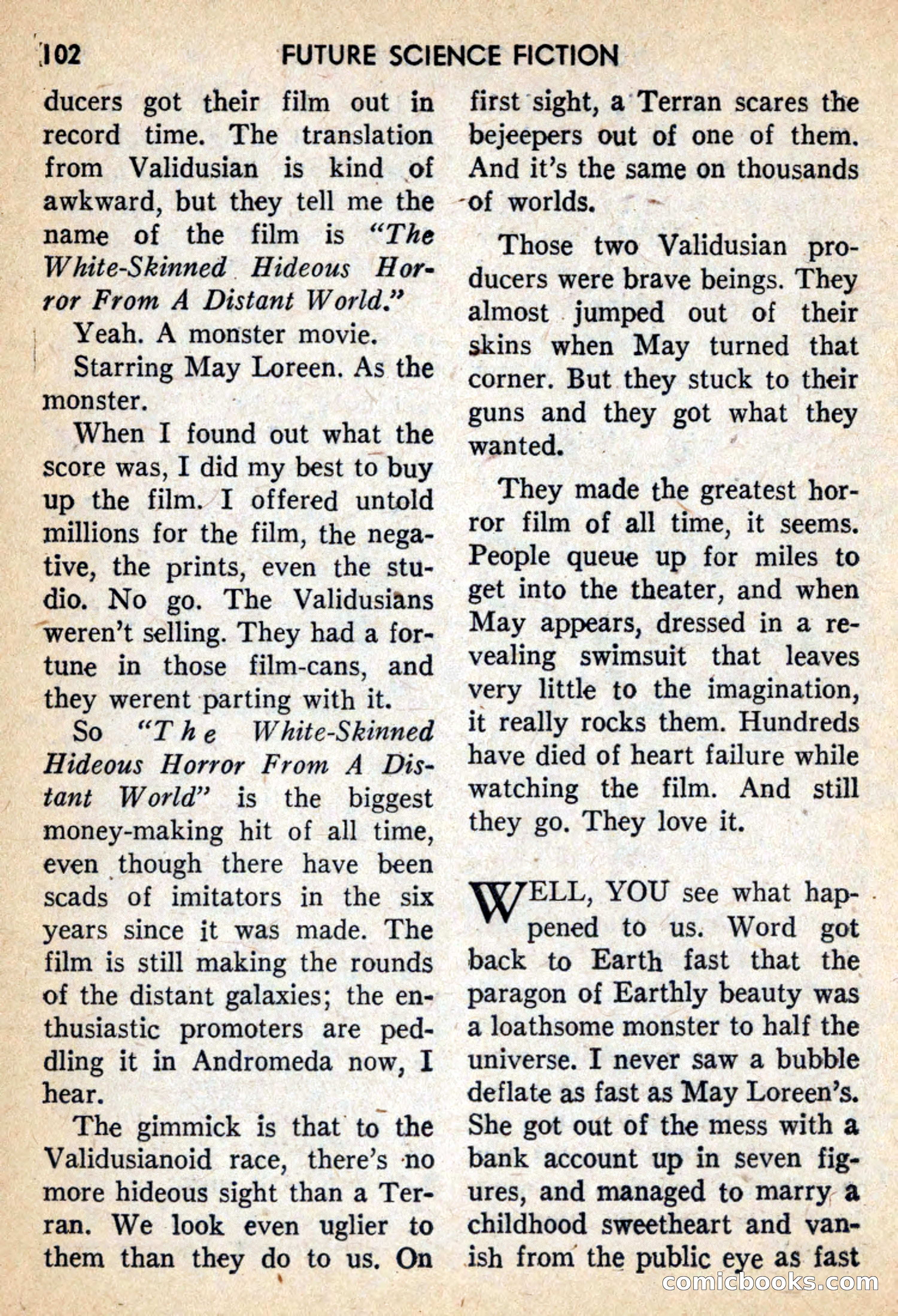 Future Science Fiction, February 1959 — page 102 of 132