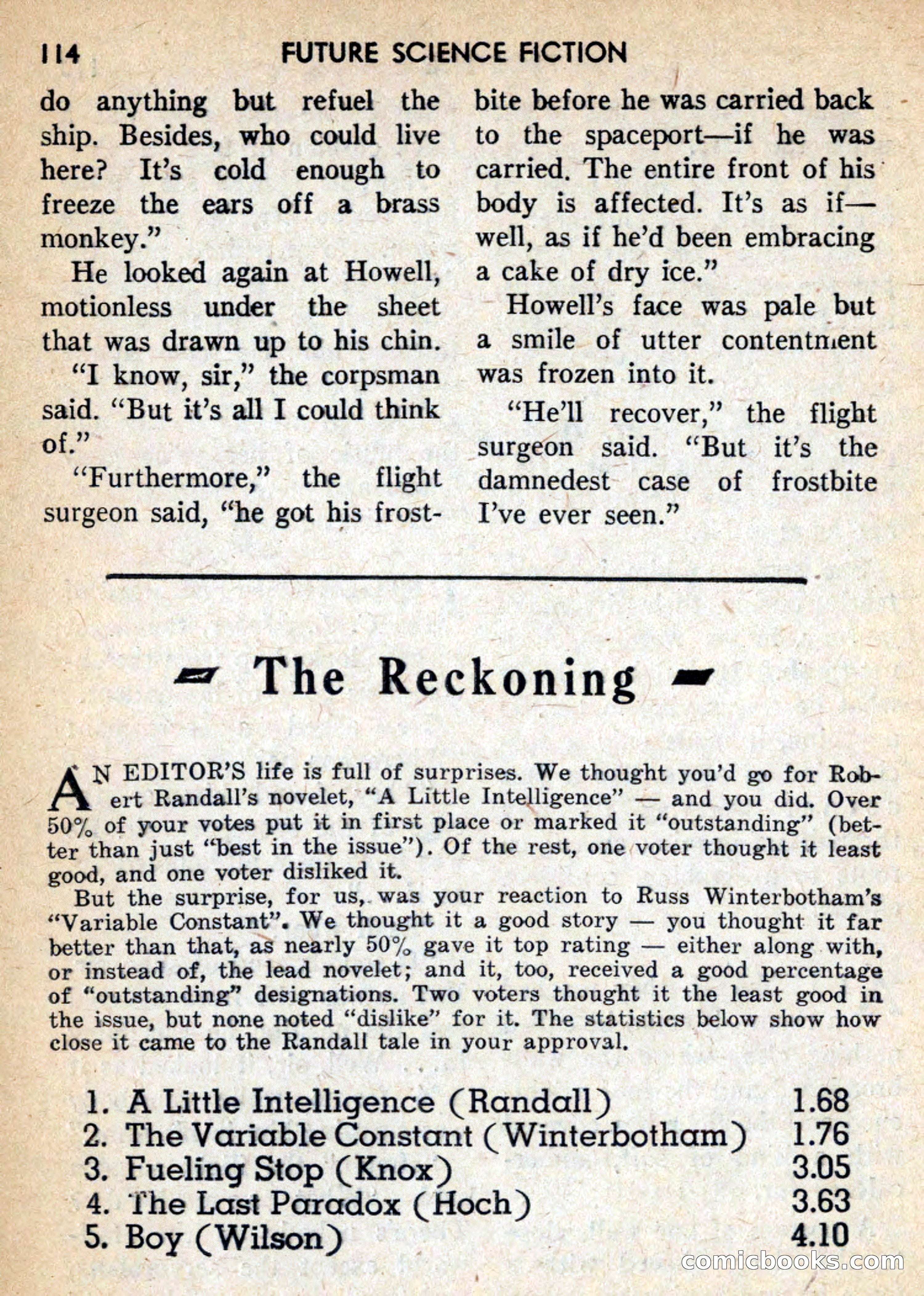 Future Science Fiction, February 1959 — page 114 of 132