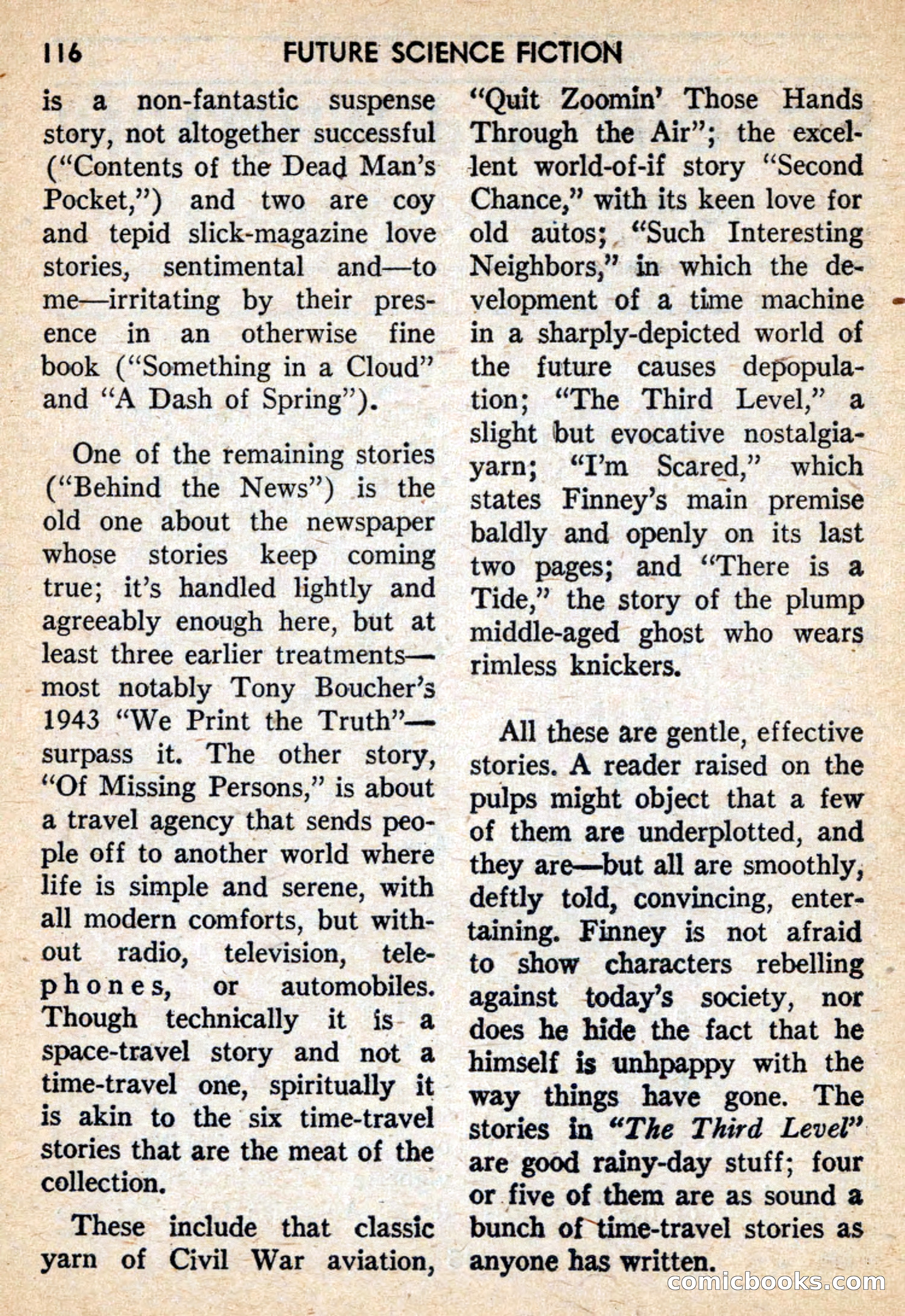 Future Science Fiction, February 1959 — page 116 of 132